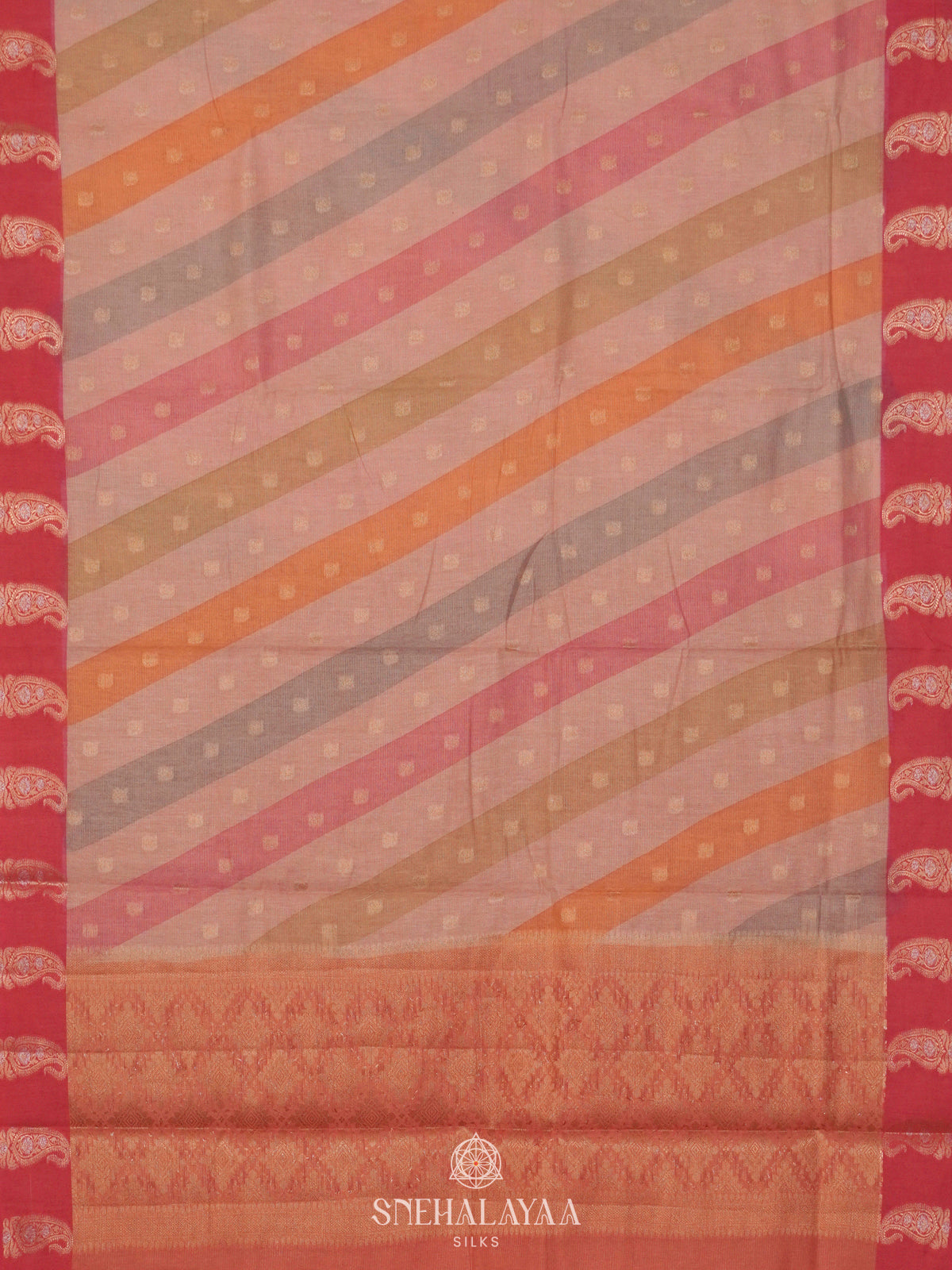 Pale Pink Chanderi Saree