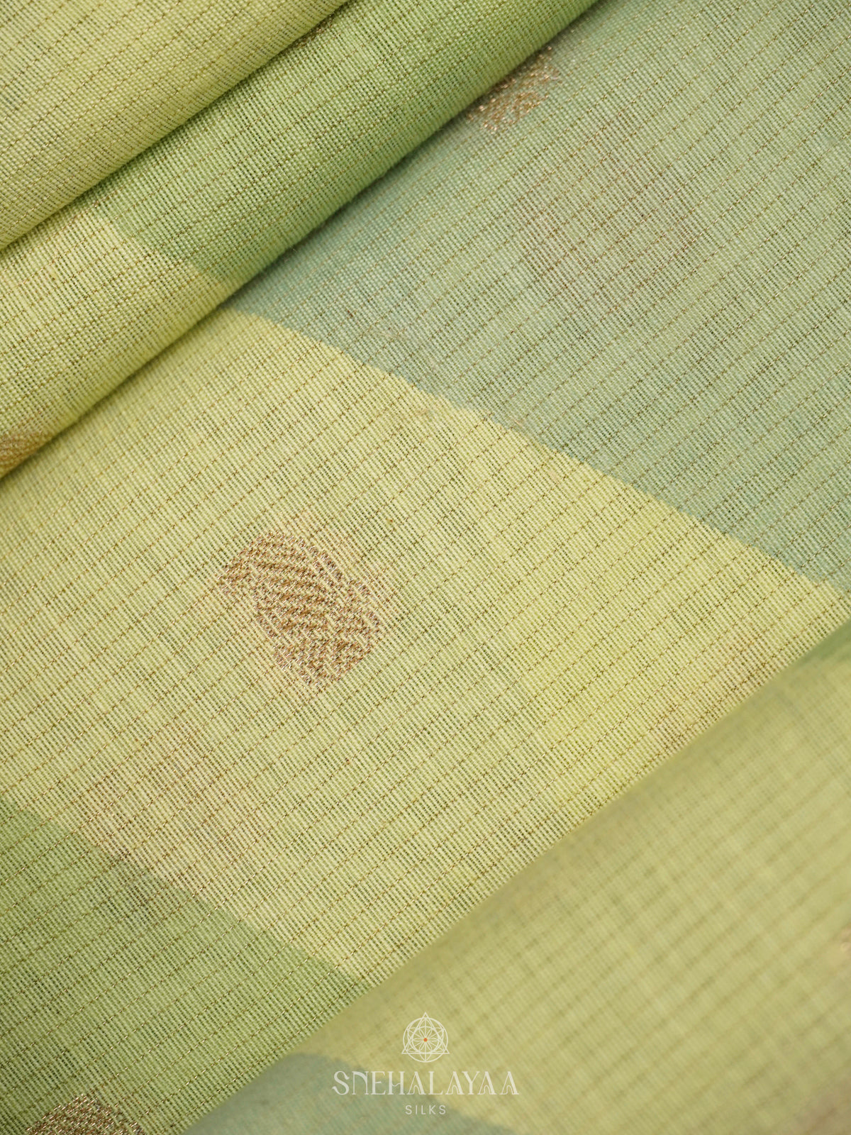 Pista Green Chanderi Saree