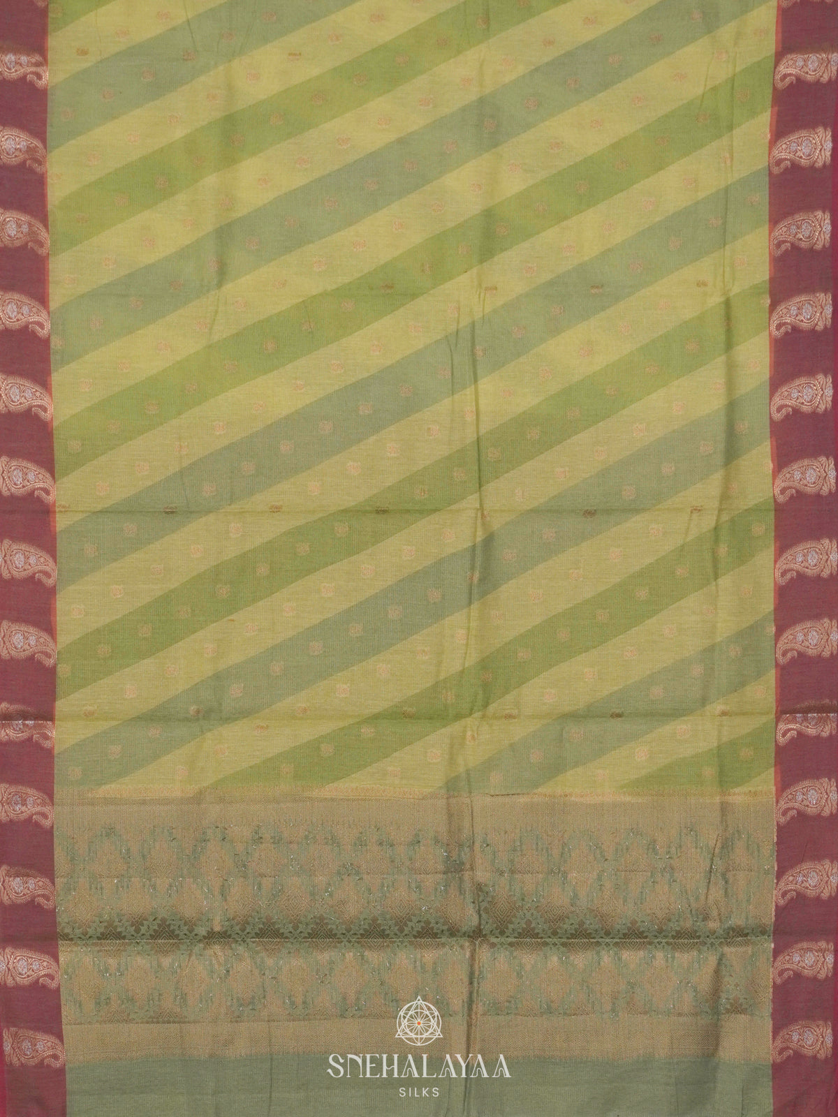 Pista Green Chanderi Saree