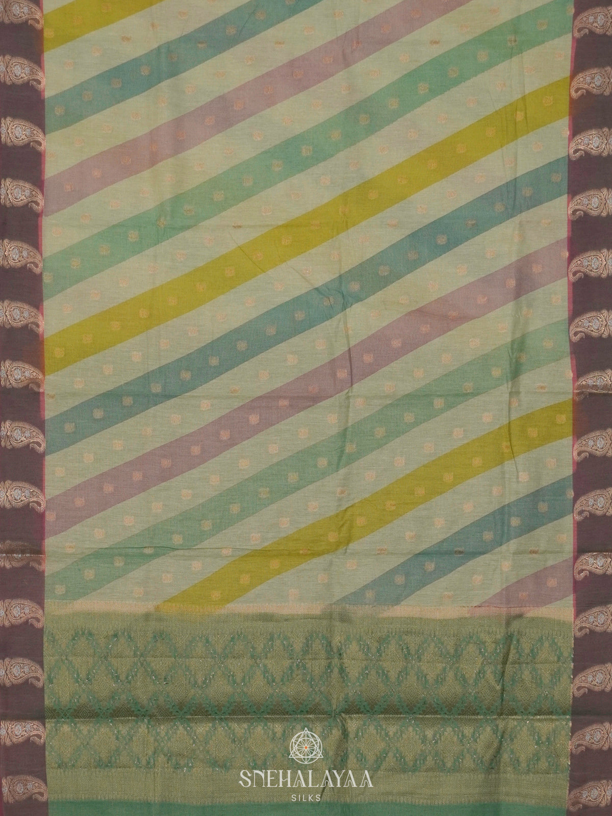 Pale Green Chanderi Saree