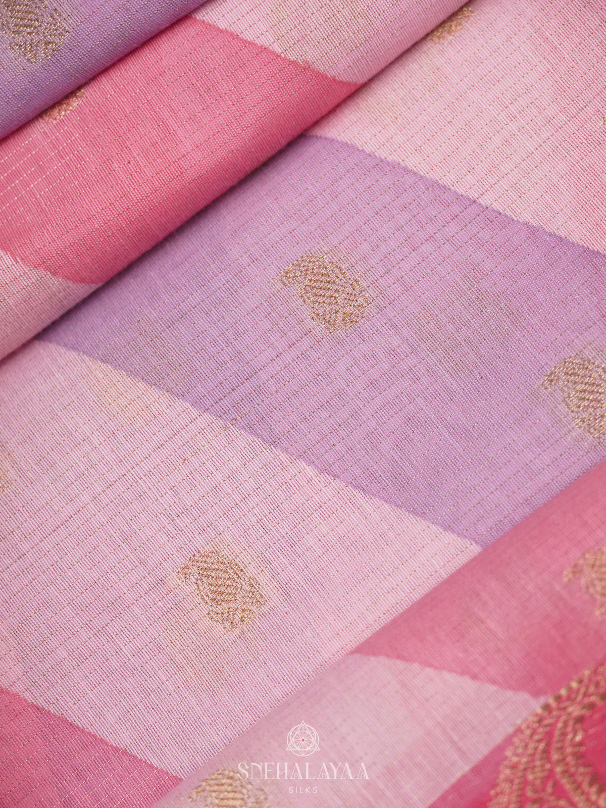 Pale Pink Chanderi Saree