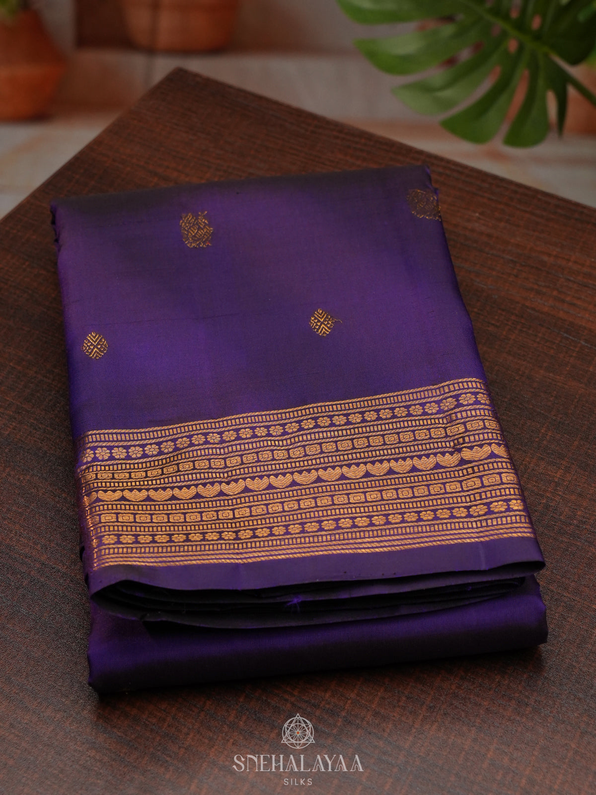Purple Kanjivaram Silk Saree