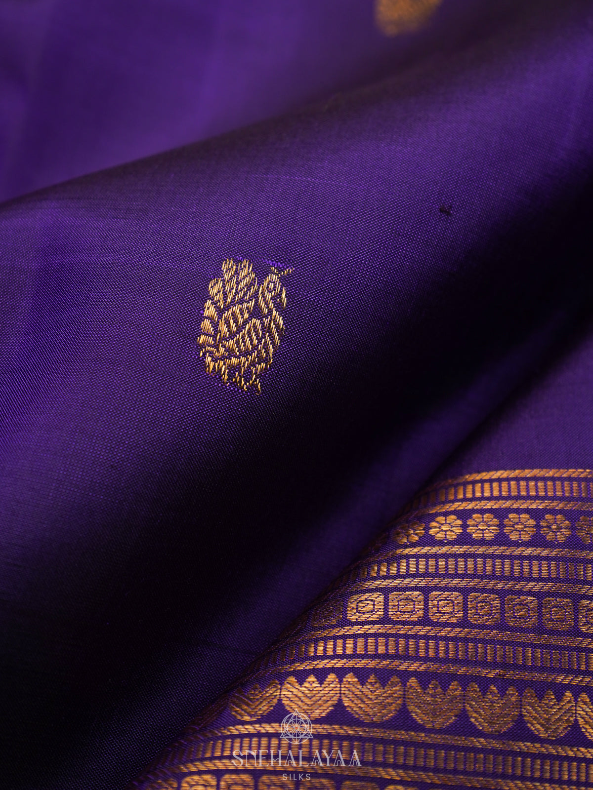 Purple Kanjivaram Silk Saree
