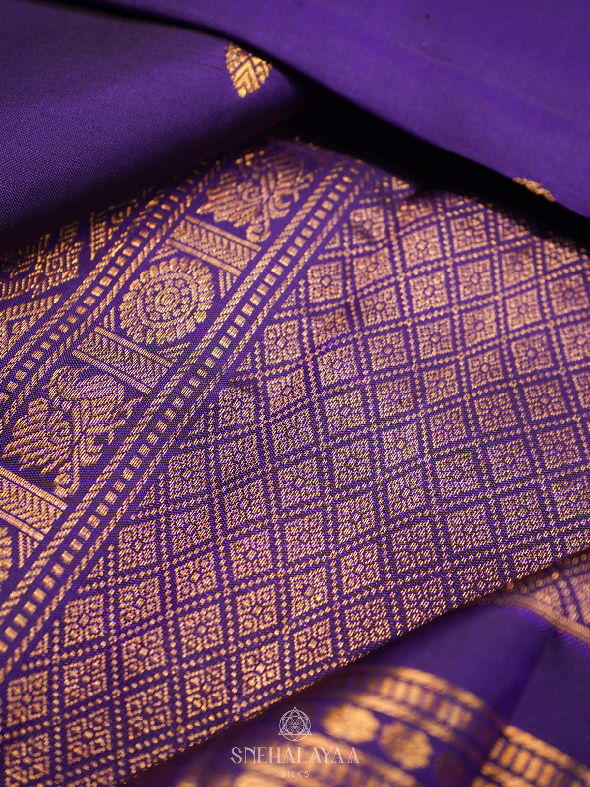 Purple Kanjivaram Silk Saree
