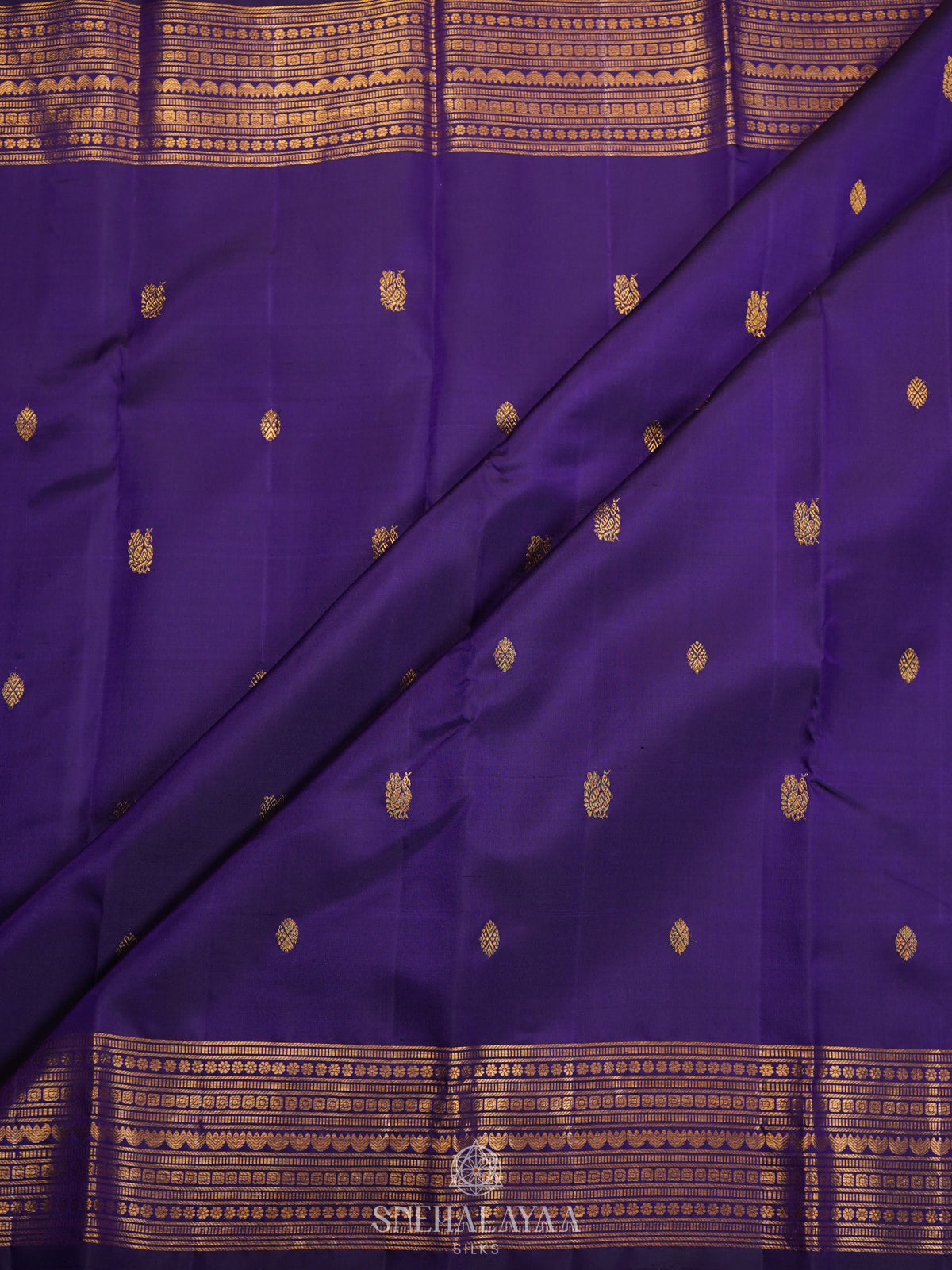 Purple Kanjivaram Silk Saree