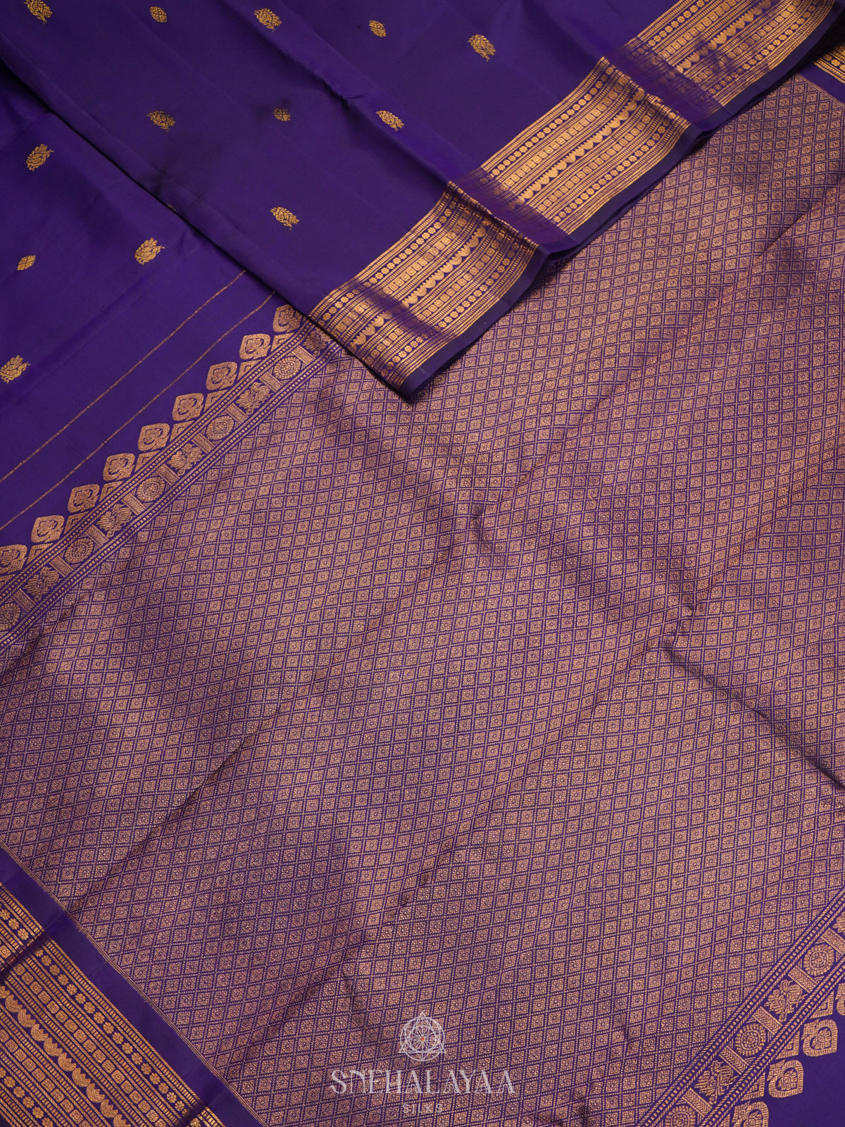 Purple Kanjivaram Silk Saree