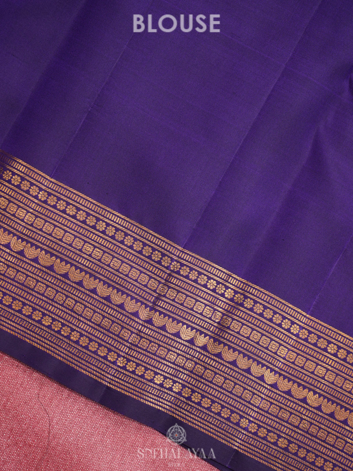 Purple Kanjivaram Silk Saree