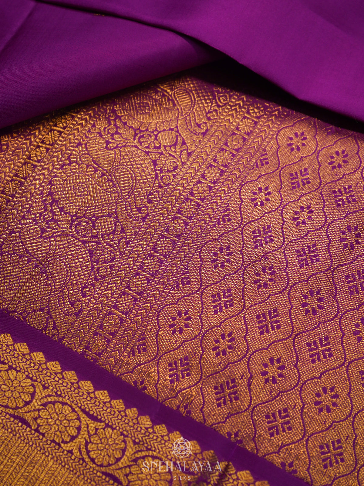 Magenta Kanjivaram Silk Saree