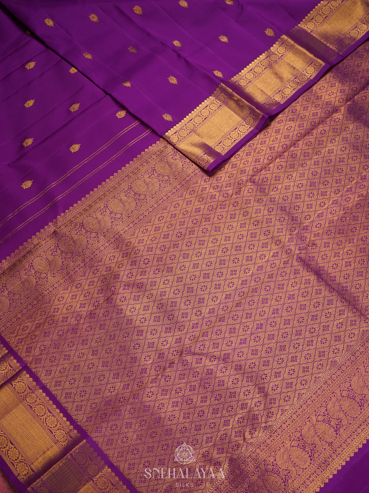 Magenta Kanjivaram Silk Saree
