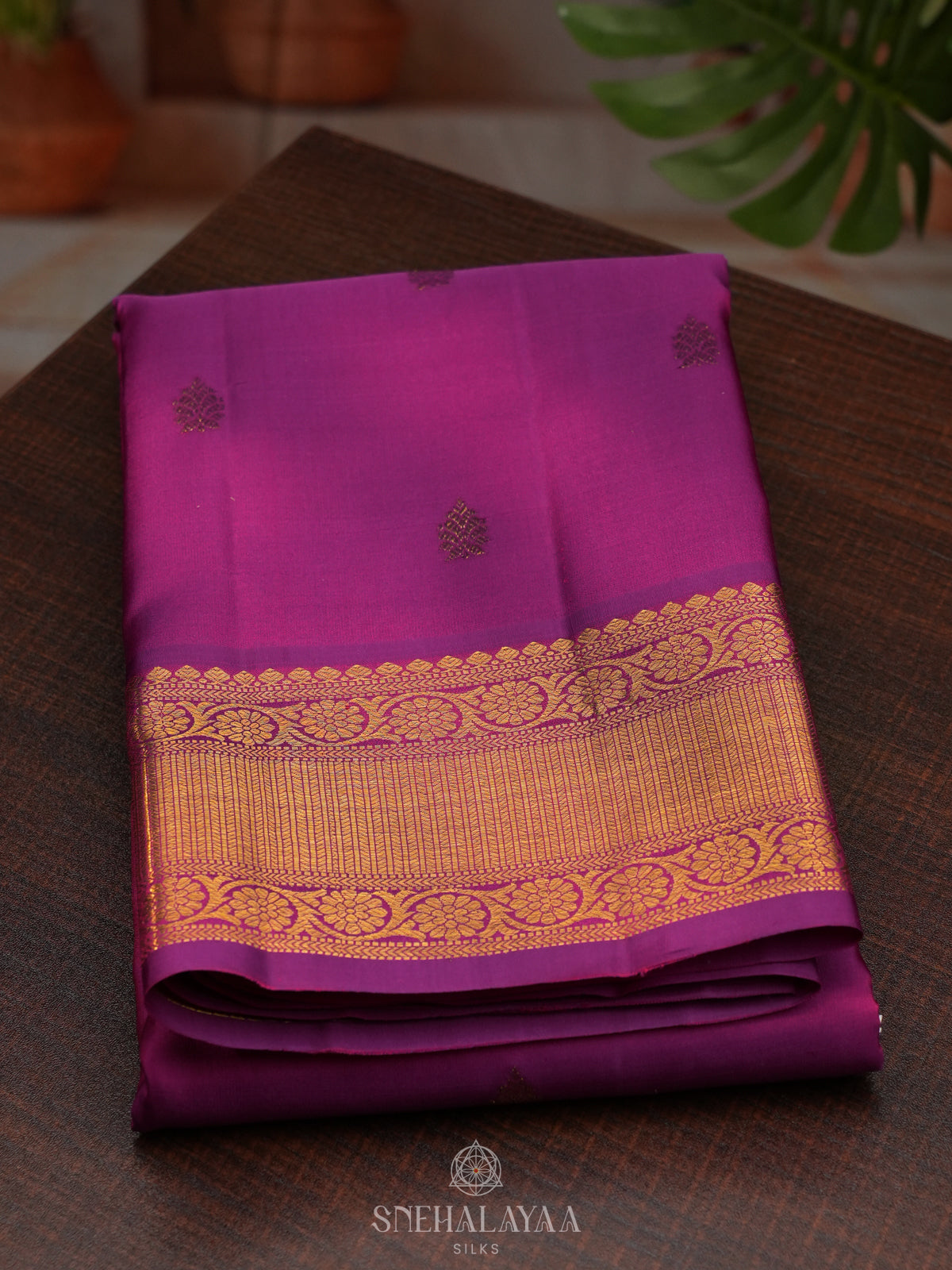 Magenta Pink Kanjivaram Silk Saree