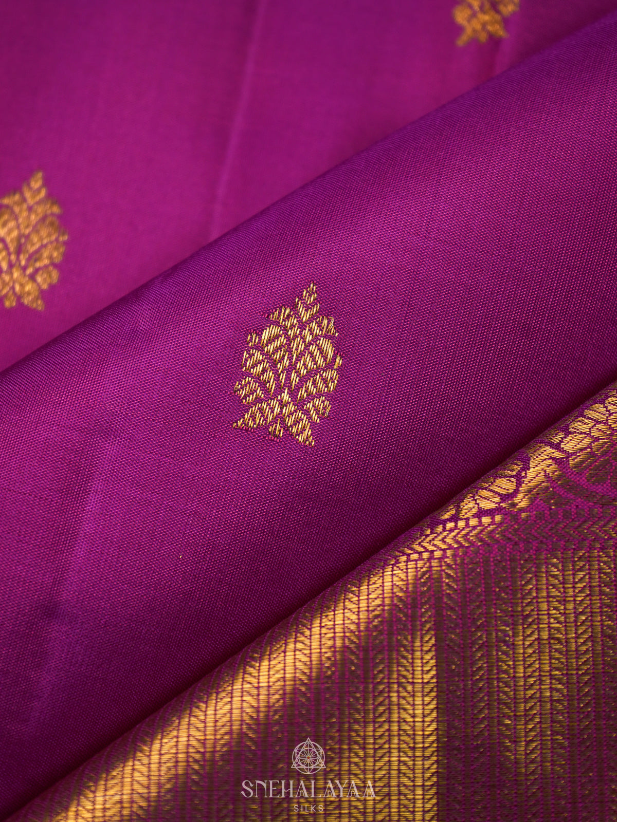 Magenta Pink Kanjivaram Silk Saree