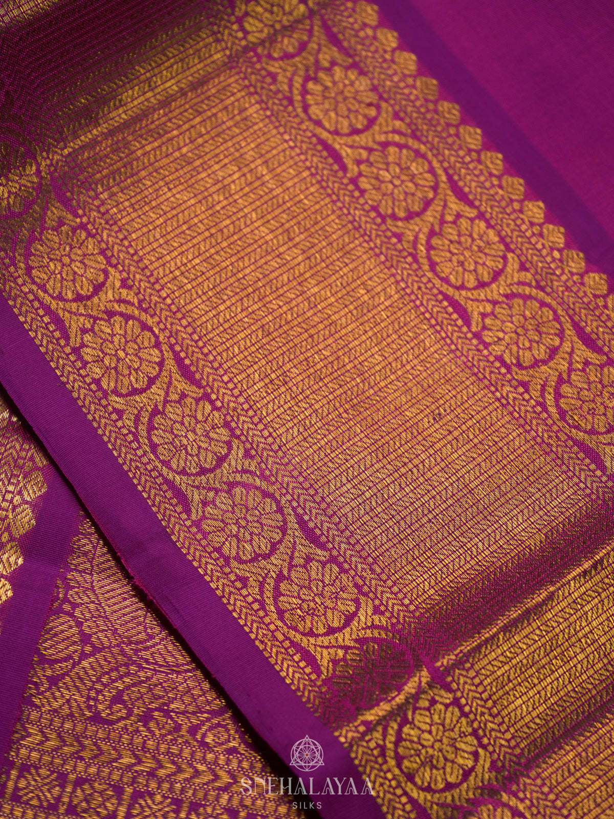 Magenta Pink Kanjivaram Silk Saree