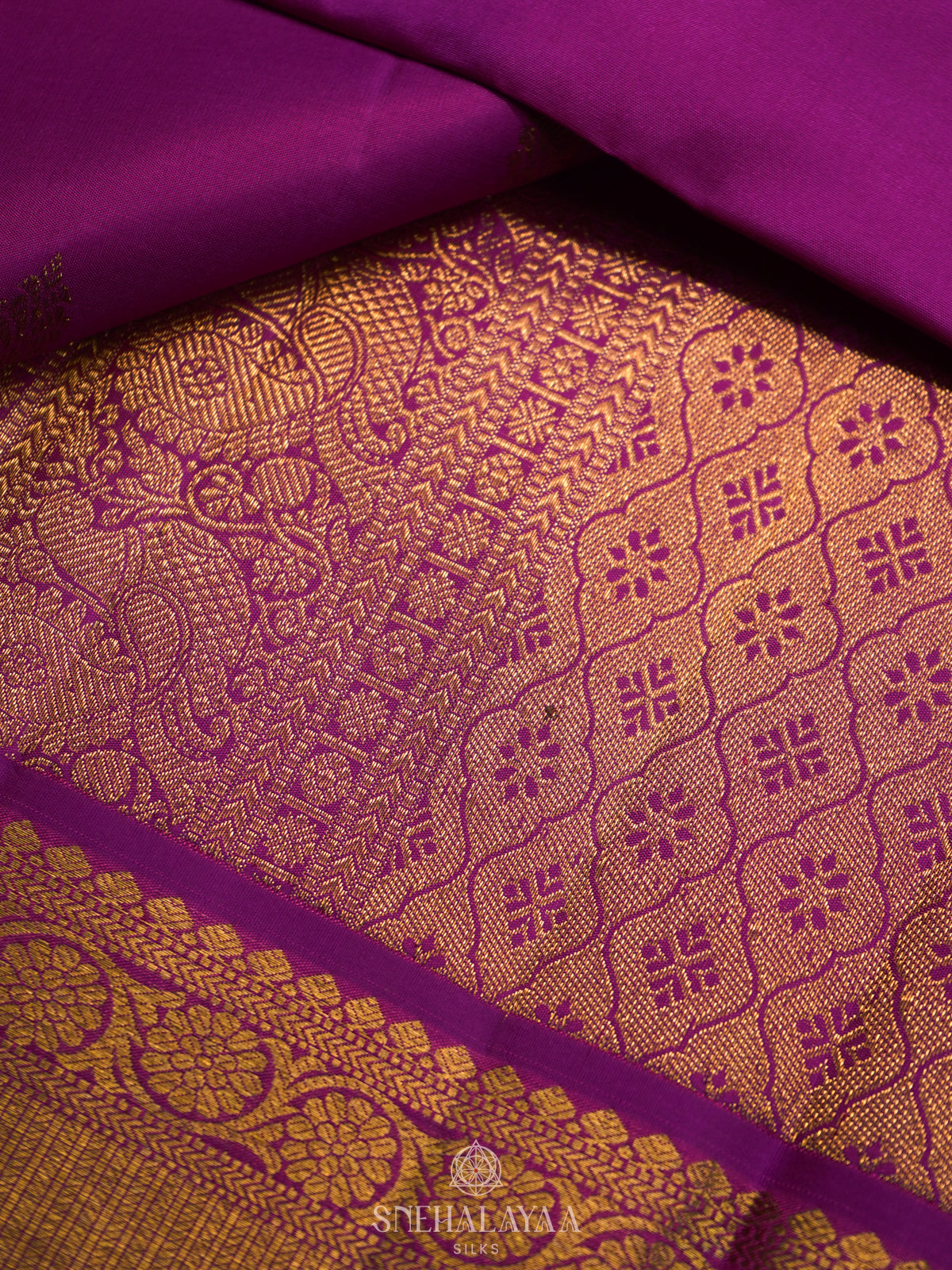 Magenta Pink Kanjivaram Silk Saree