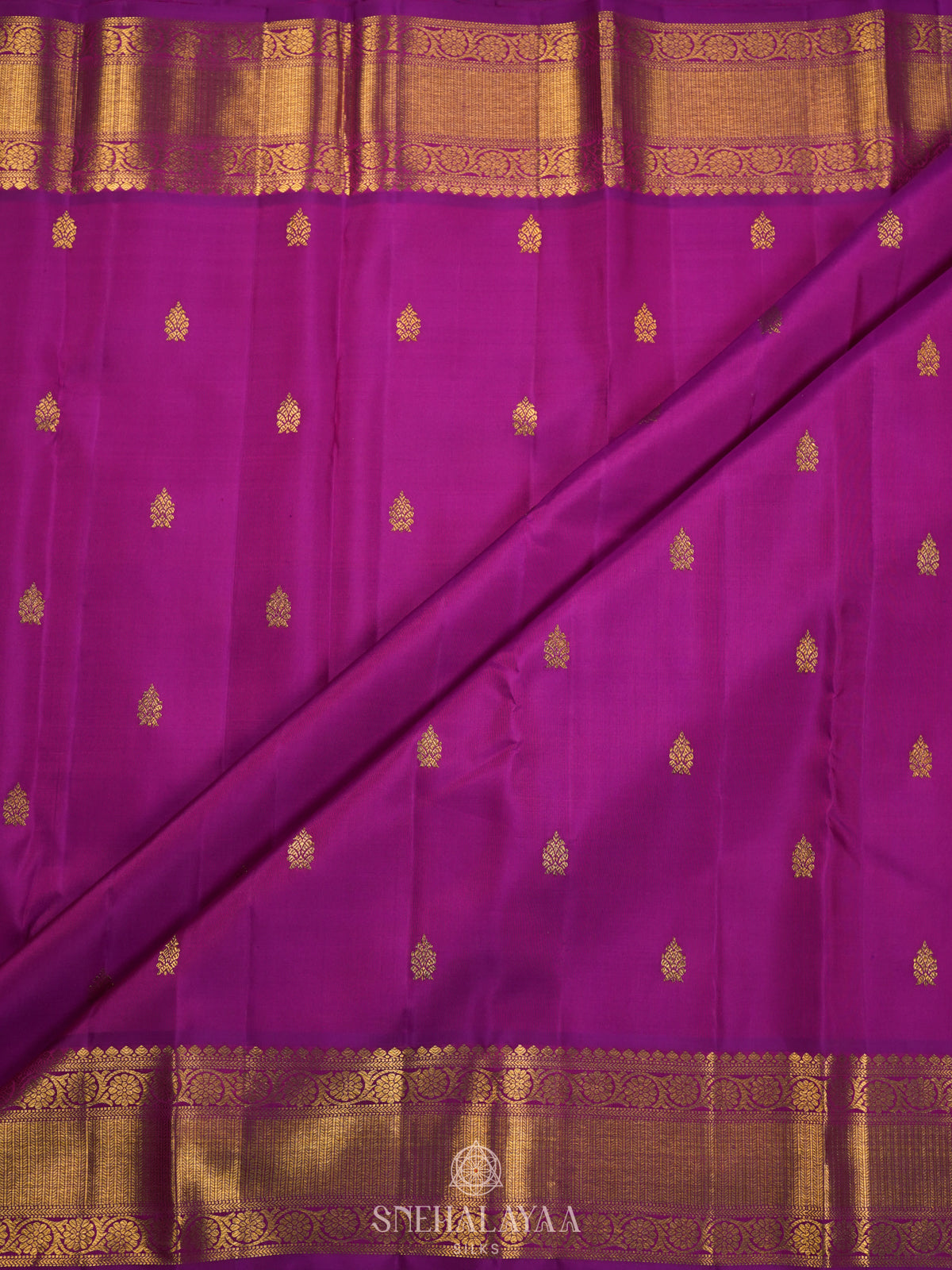 Magenta Pink Kanjivaram Silk Saree