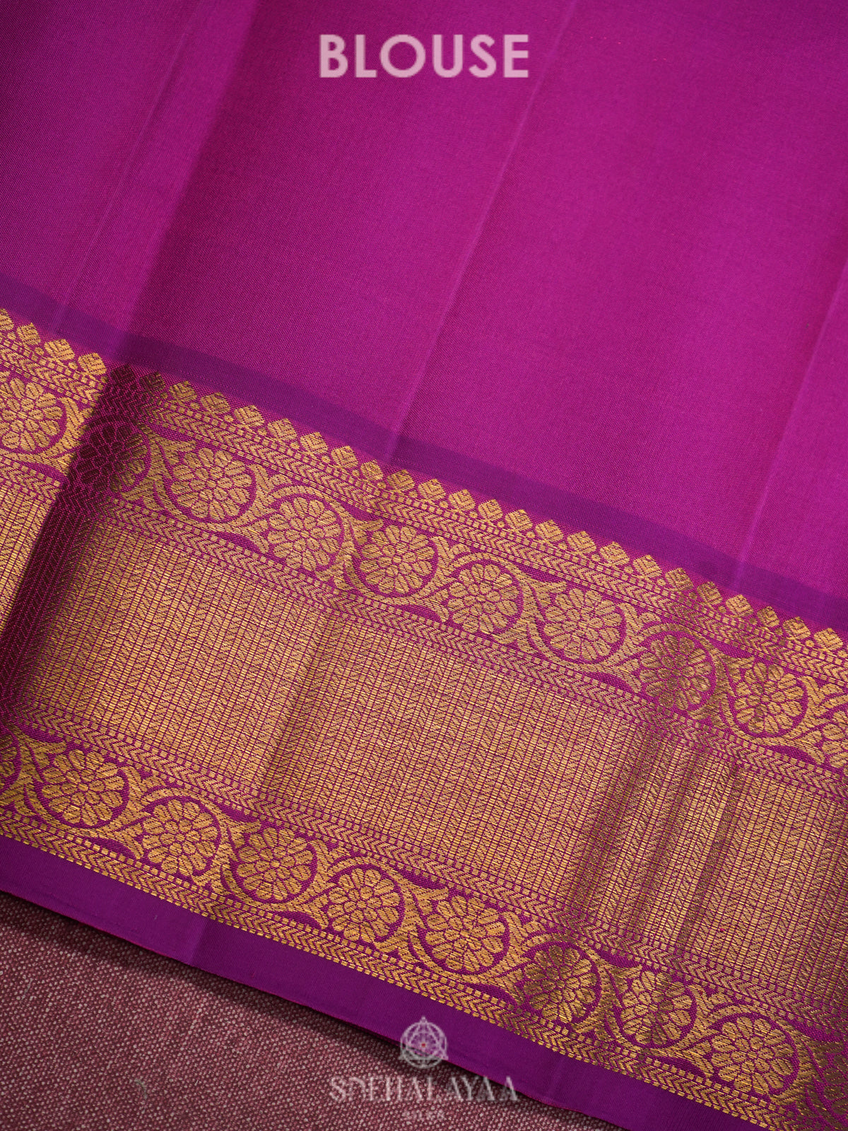 Magenta Pink Kanjivaram Silk Saree