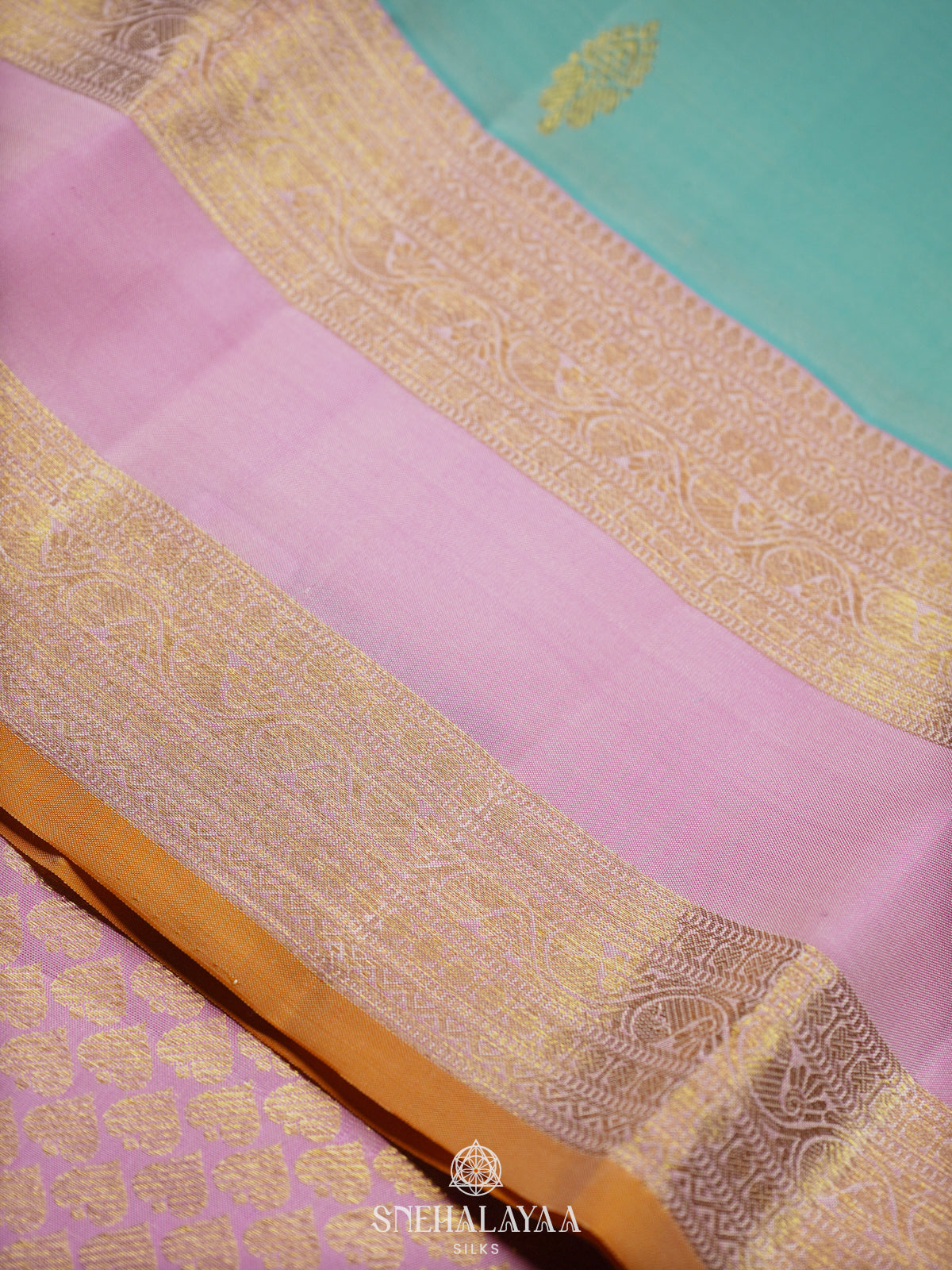 Mint Green Kanjivaram Silk Saree