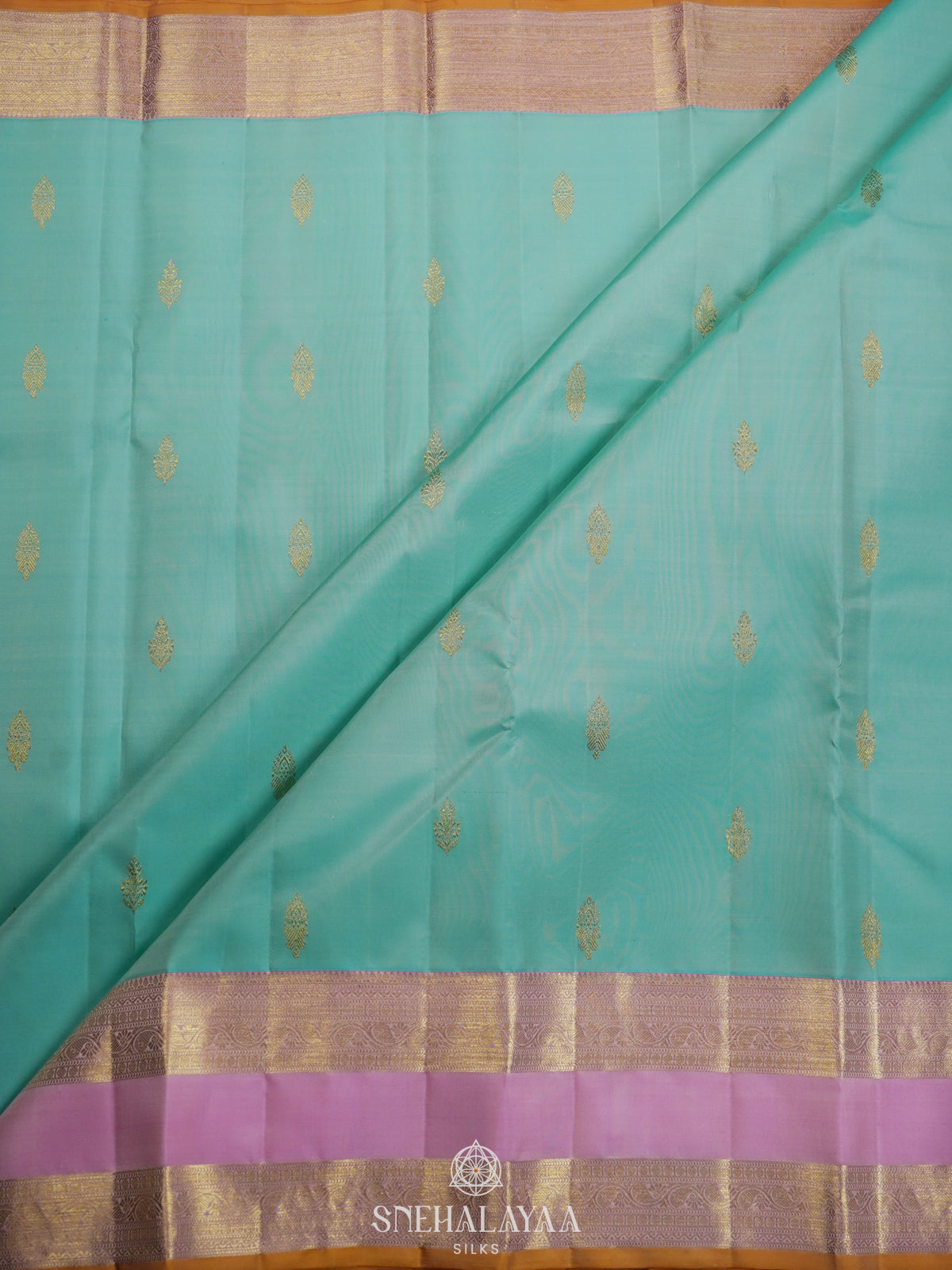Mint Green Kanjivaram Silk Saree