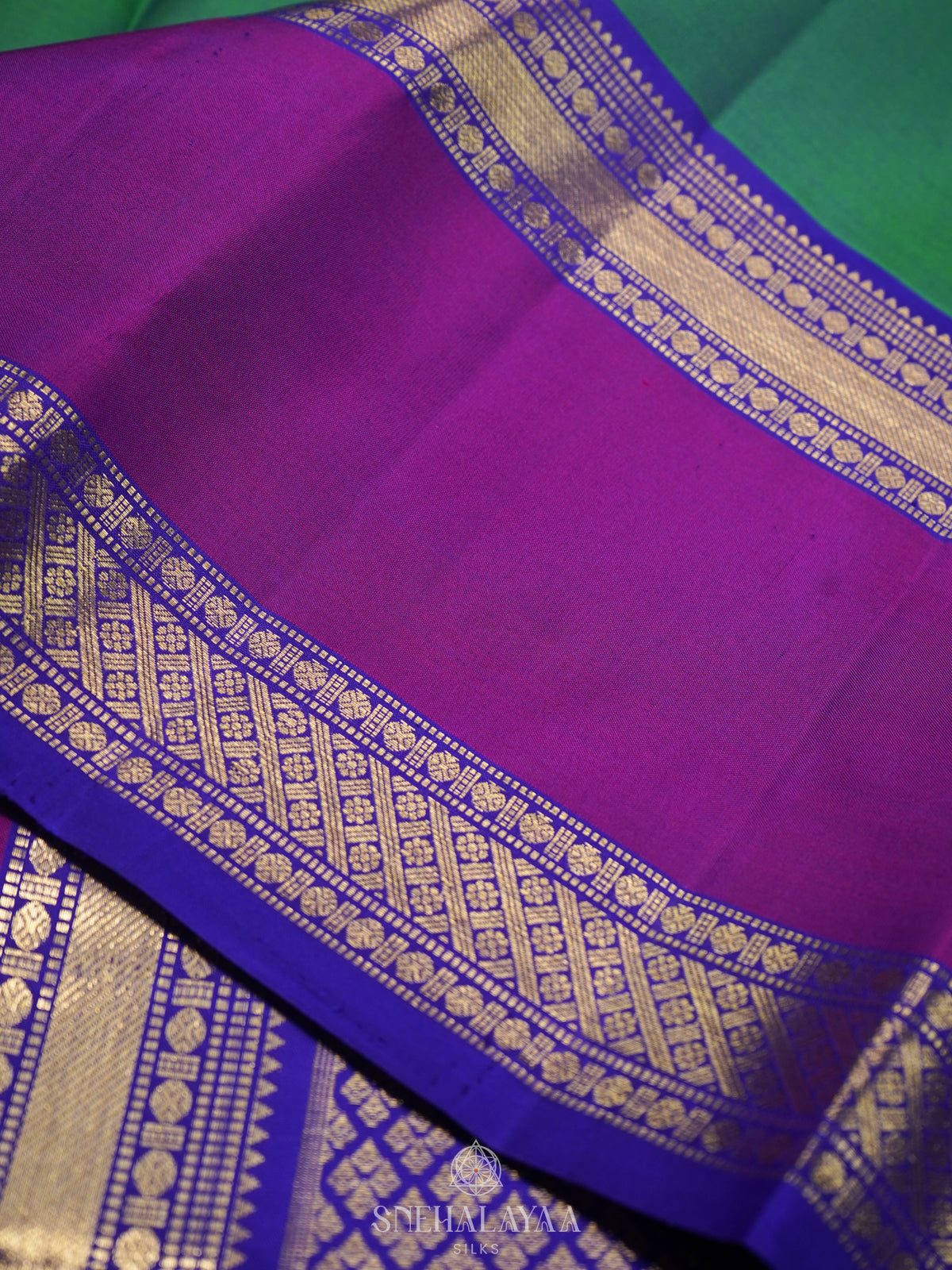 Forest Green Kanjivaram Silk Saree