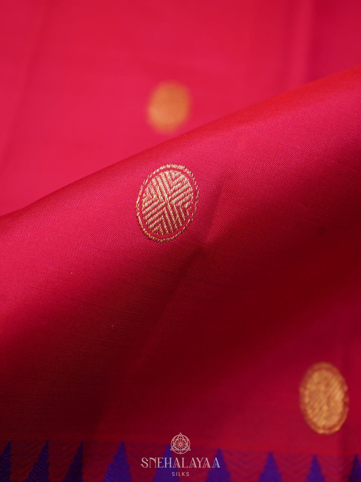 Ruby Red Kanjivaram Silk Saree