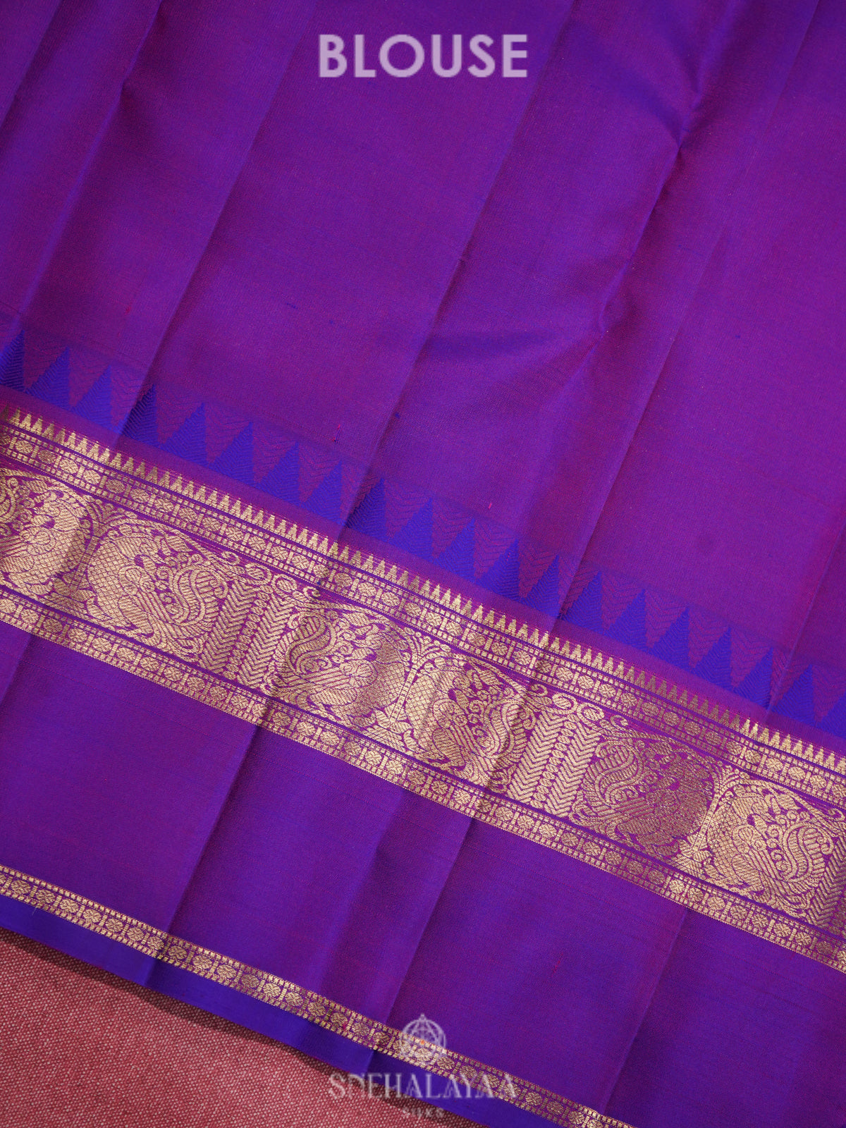 Ruby Red Kanjivaram Silk Saree