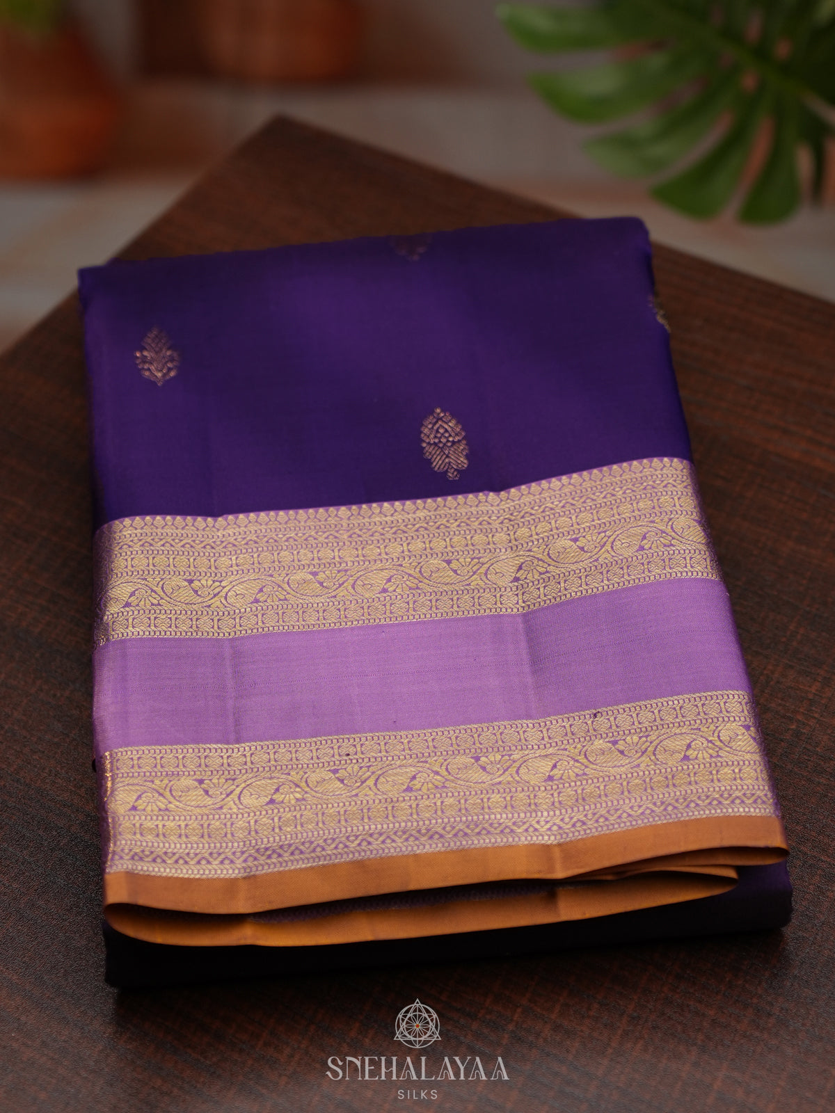 Purple Kanjivaram Silk Saree