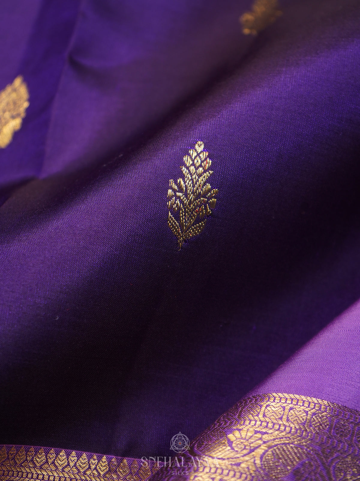 Purple Kanjivaram Silk Saree