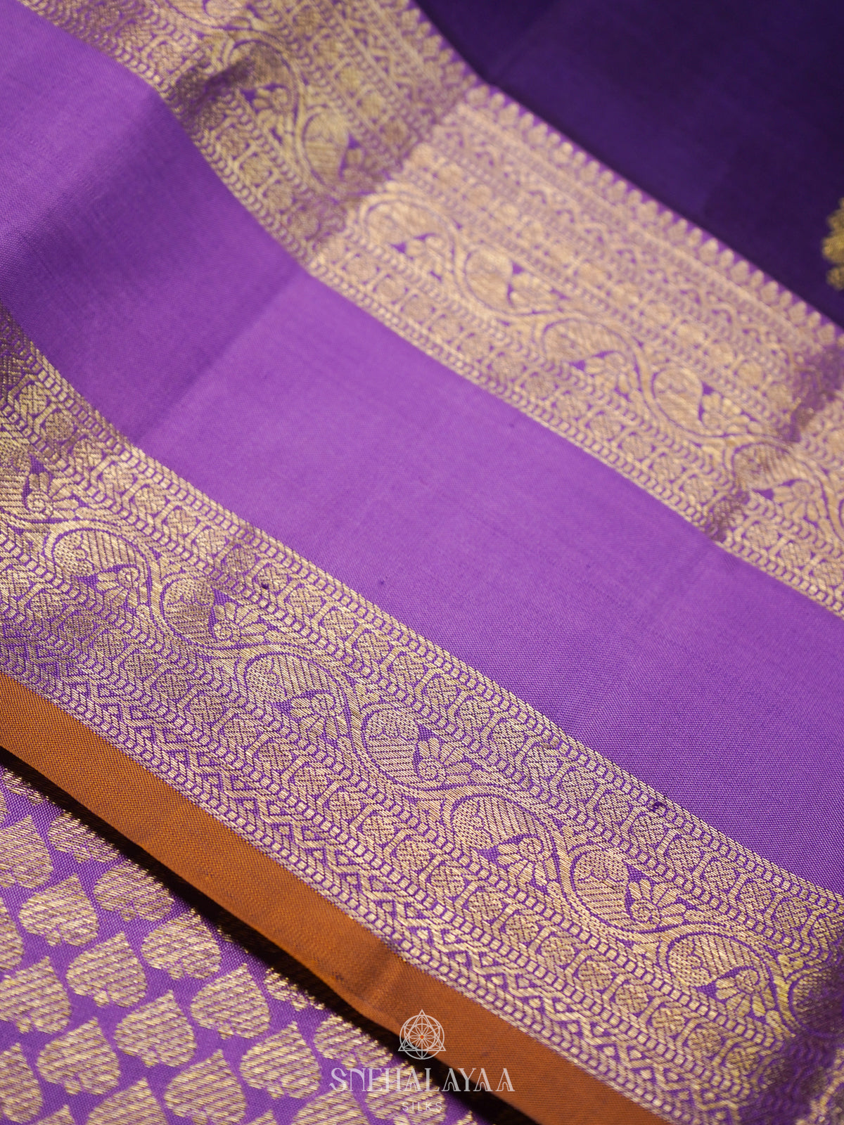 Purple Kanjivaram Silk Saree