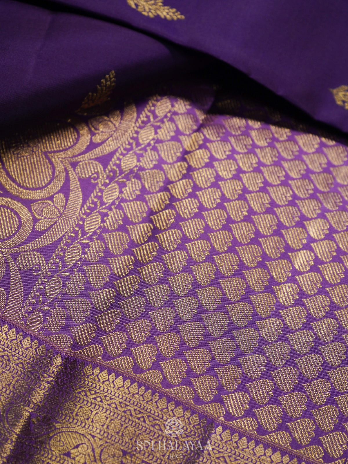 Purple Kanjivaram Silk Saree