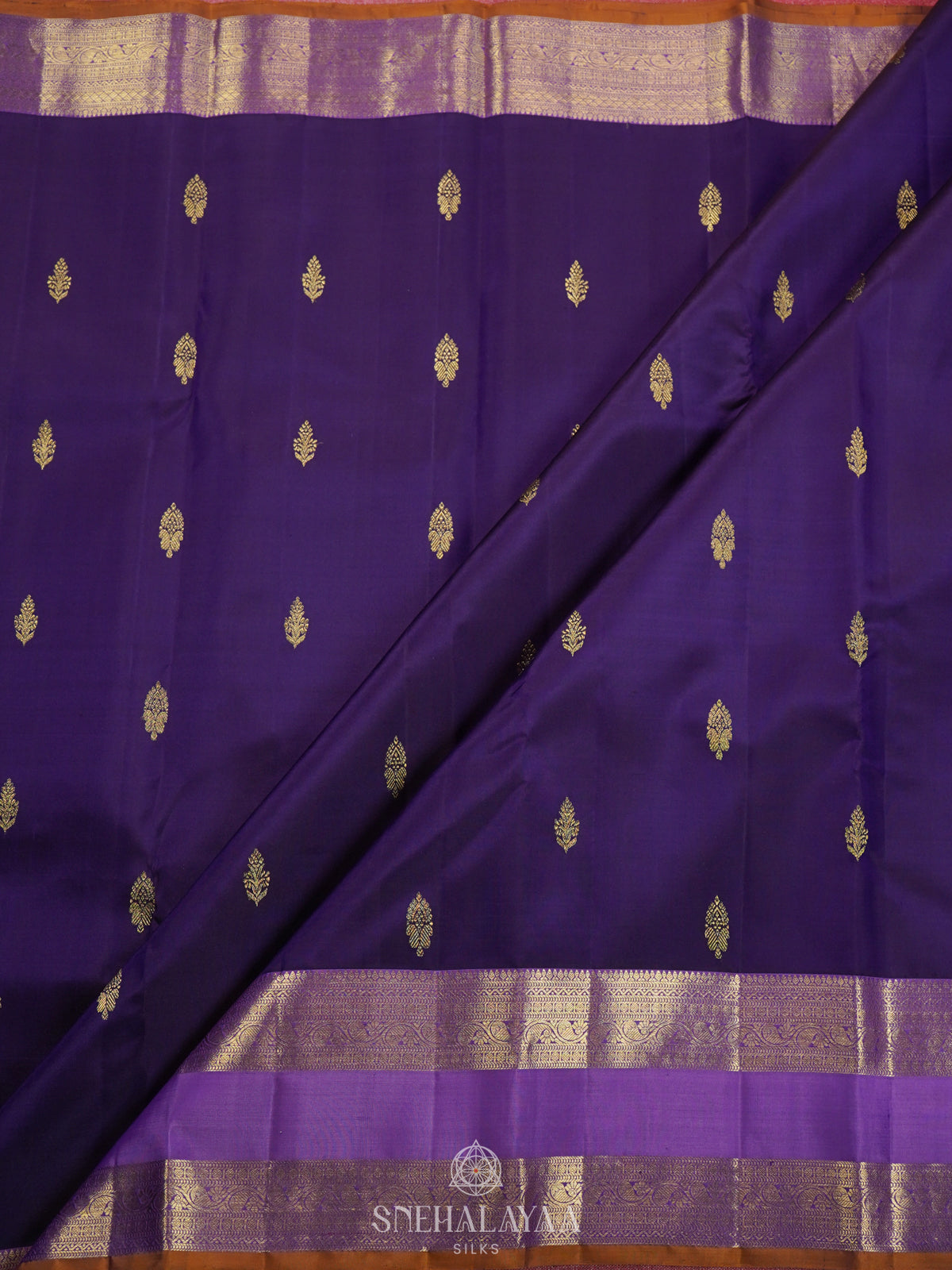 Purple Kanjivaram Silk Saree