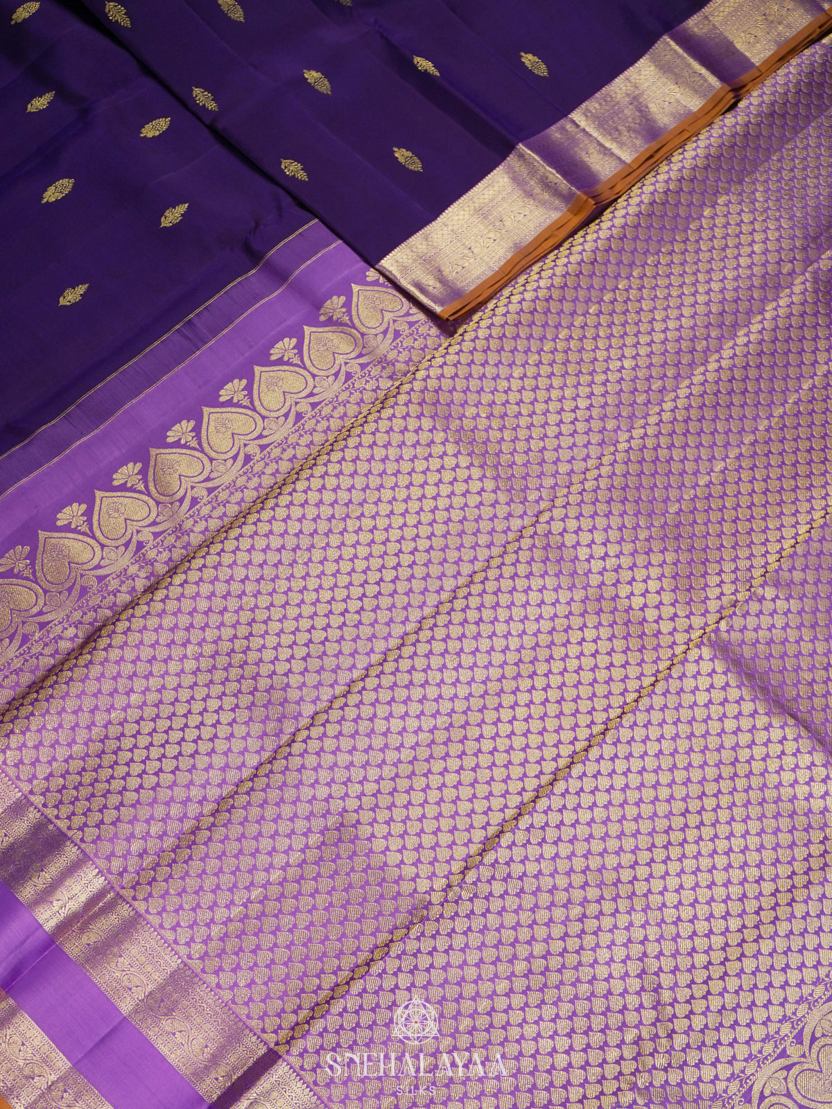 Purple Kanjivaram Silk Saree