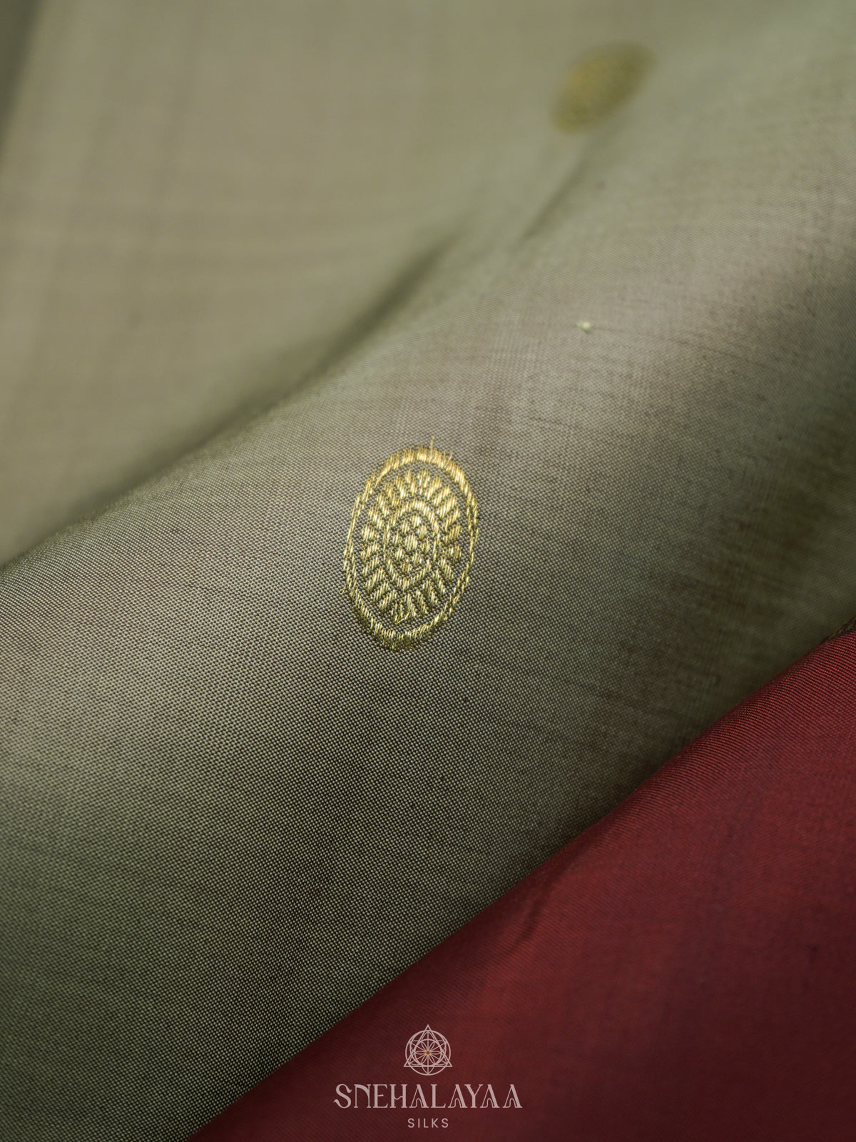 Sage Green Kanjivaram Silk Saree