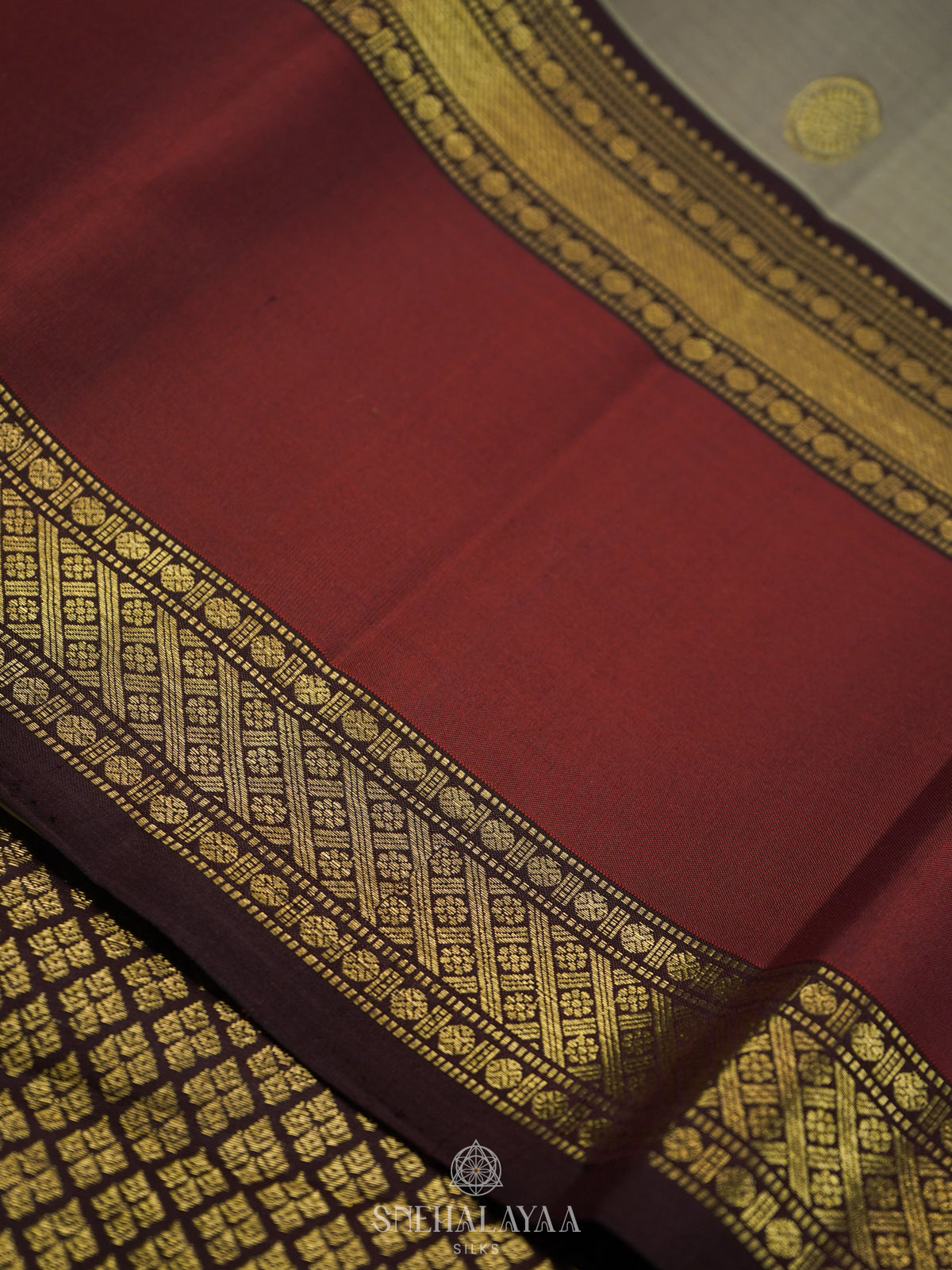 Sage Green Kanjivaram Silk Saree