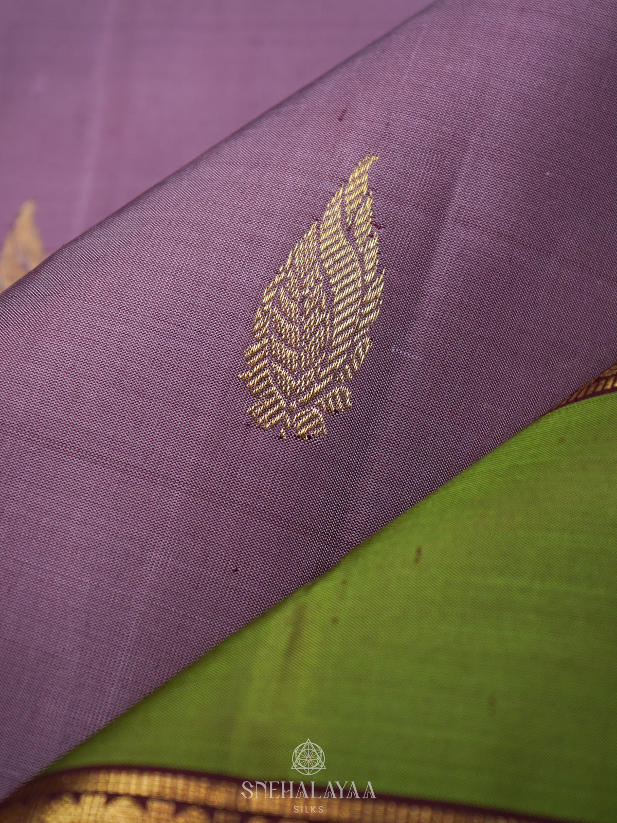 Plum Kanjivaram Silk Saree