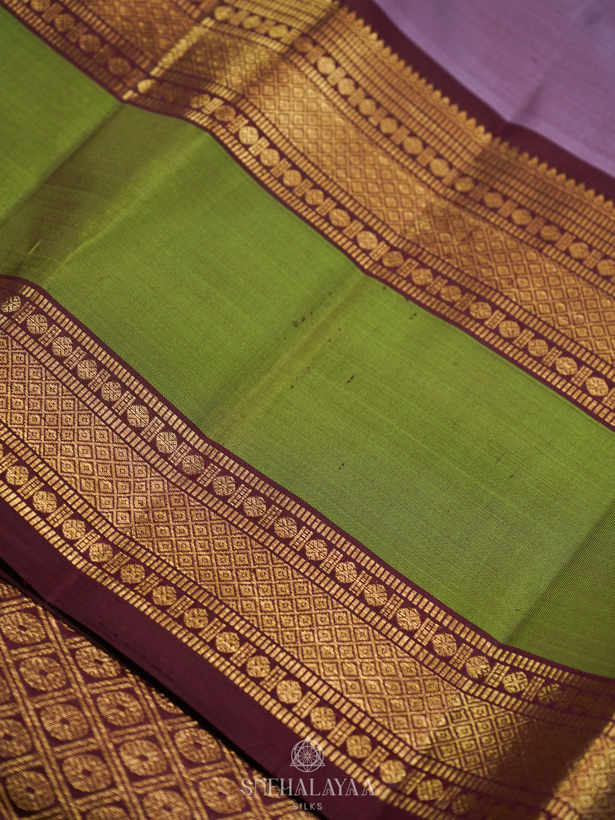 Plum Kanjivaram Silk Saree