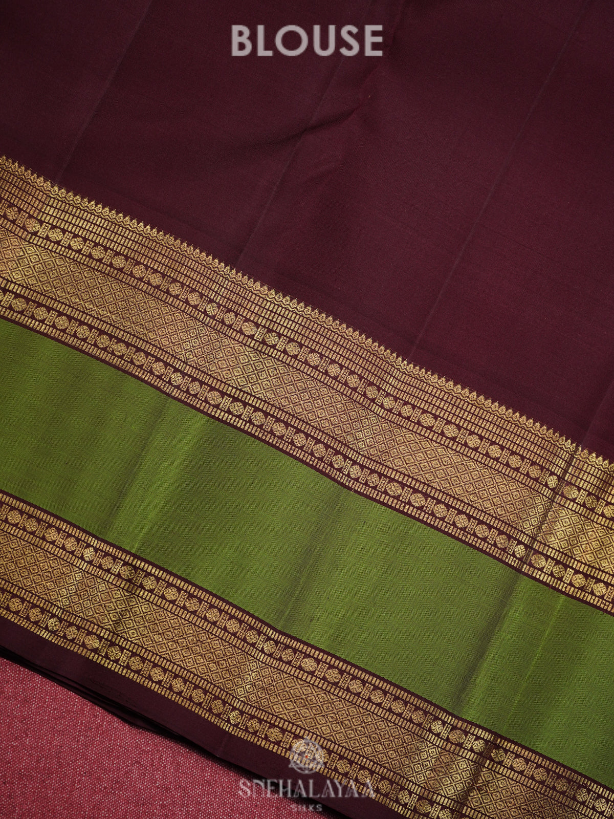 Plum Kanjivaram Silk Saree