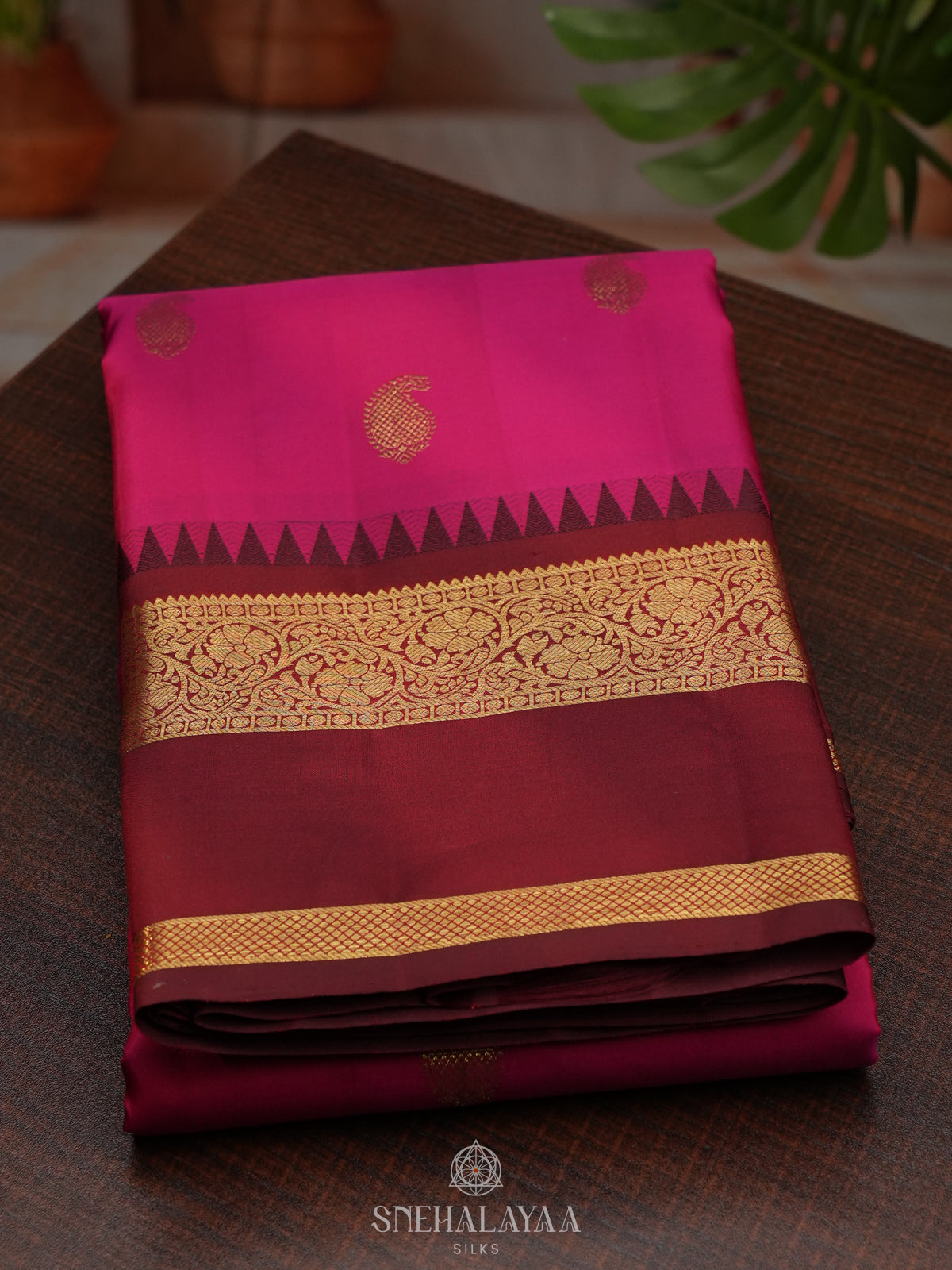 Pink Kanjivaram Silk Saree