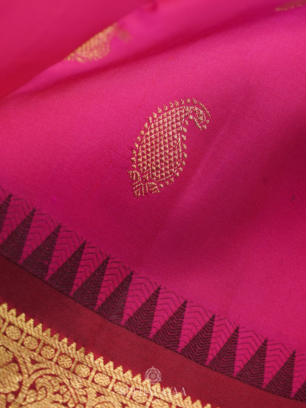 Pink Kanjivaram Silk Saree