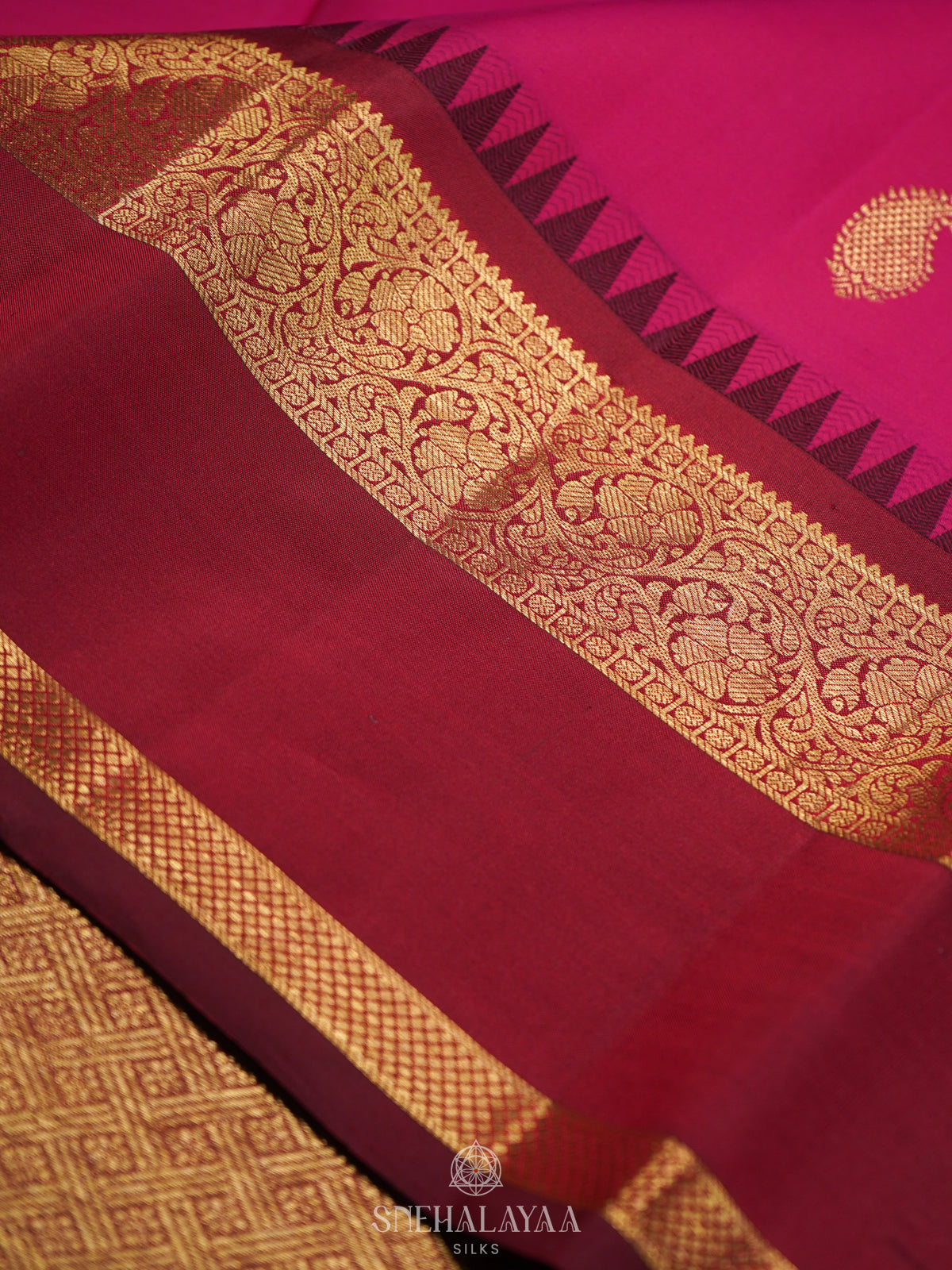 Pink Kanjivaram Silk Saree