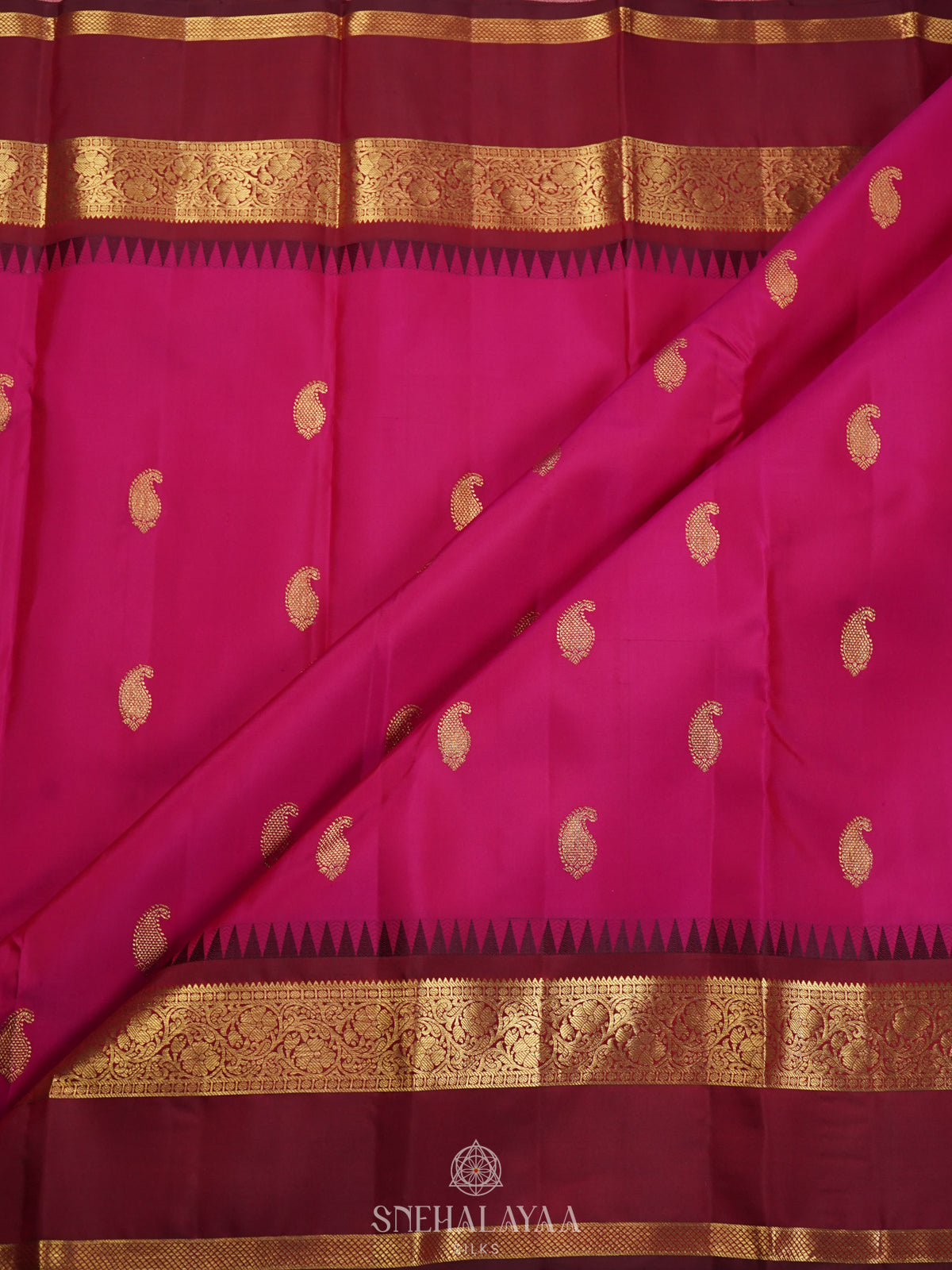 Pink Kanjivaram Silk Saree