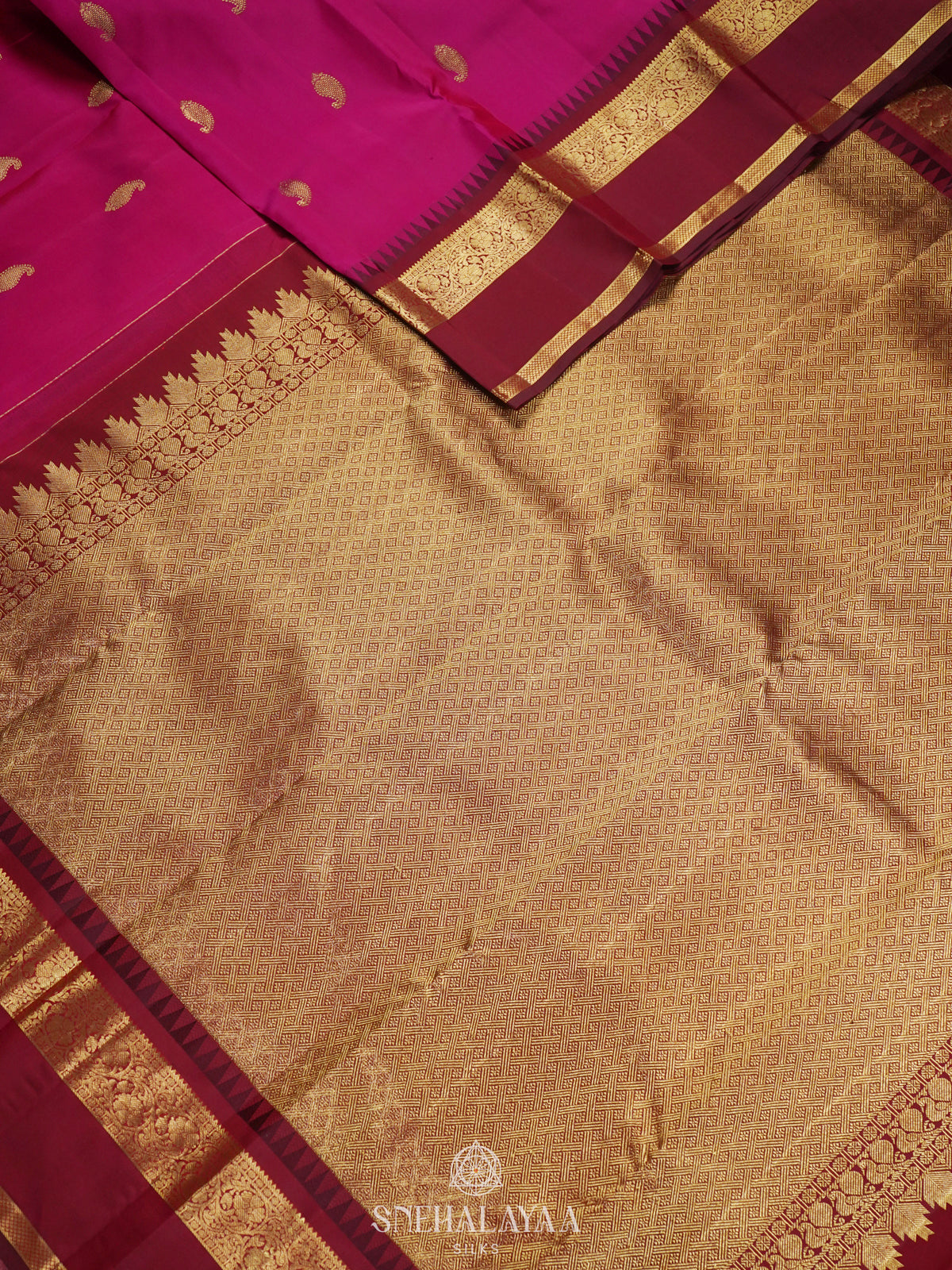Pink Kanjivaram Silk Saree