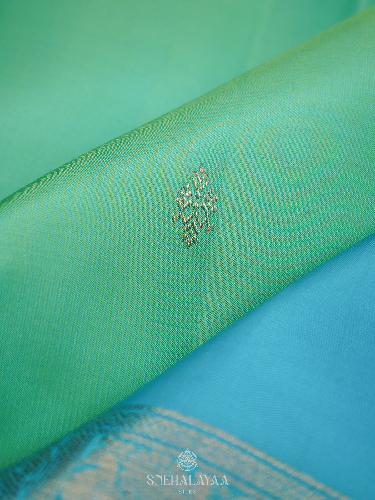 Mint Green Kanjivaram Silk Saree