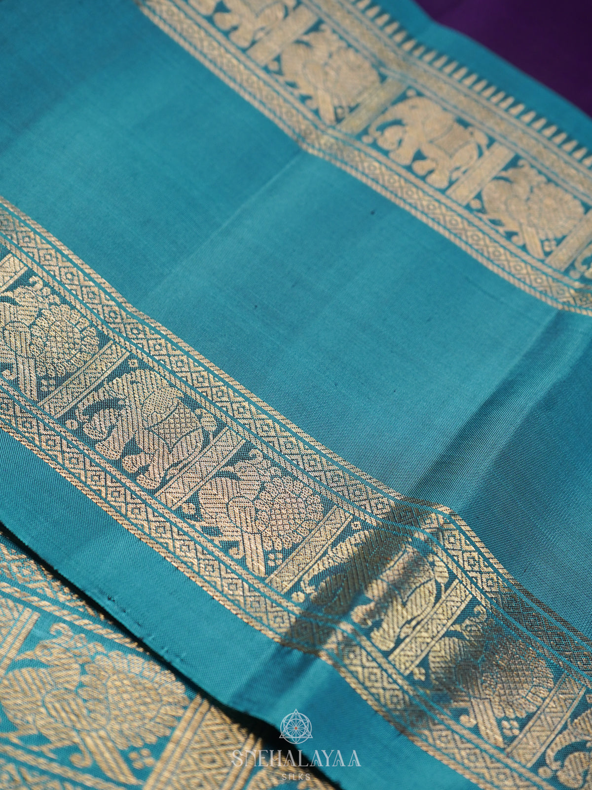 Purple Kanjivaram Silk Saree