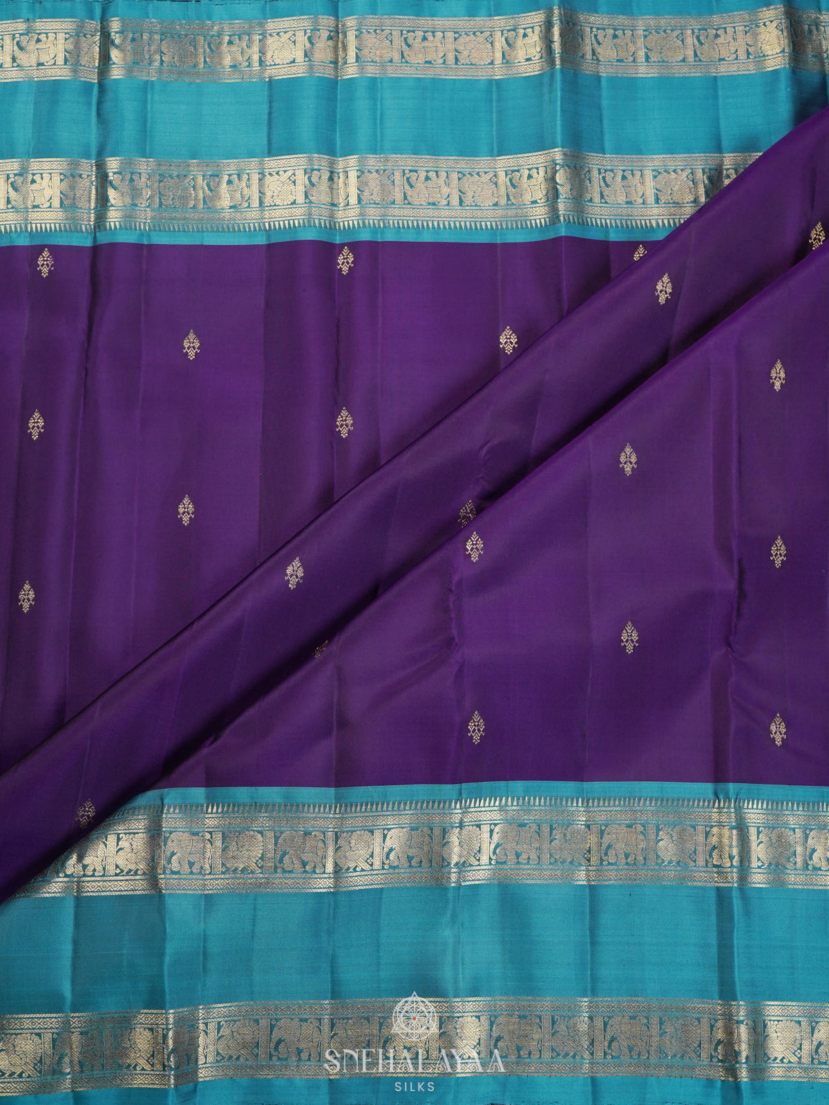 Purple Kanjivaram Silk Saree