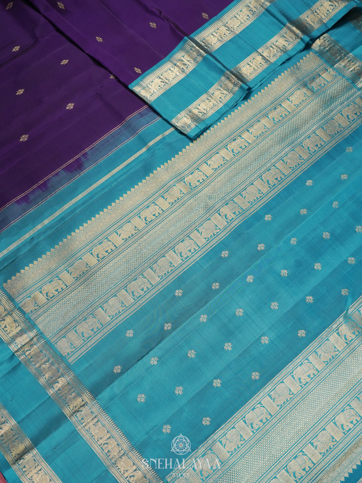 Purple Kanjivaram Silk Saree