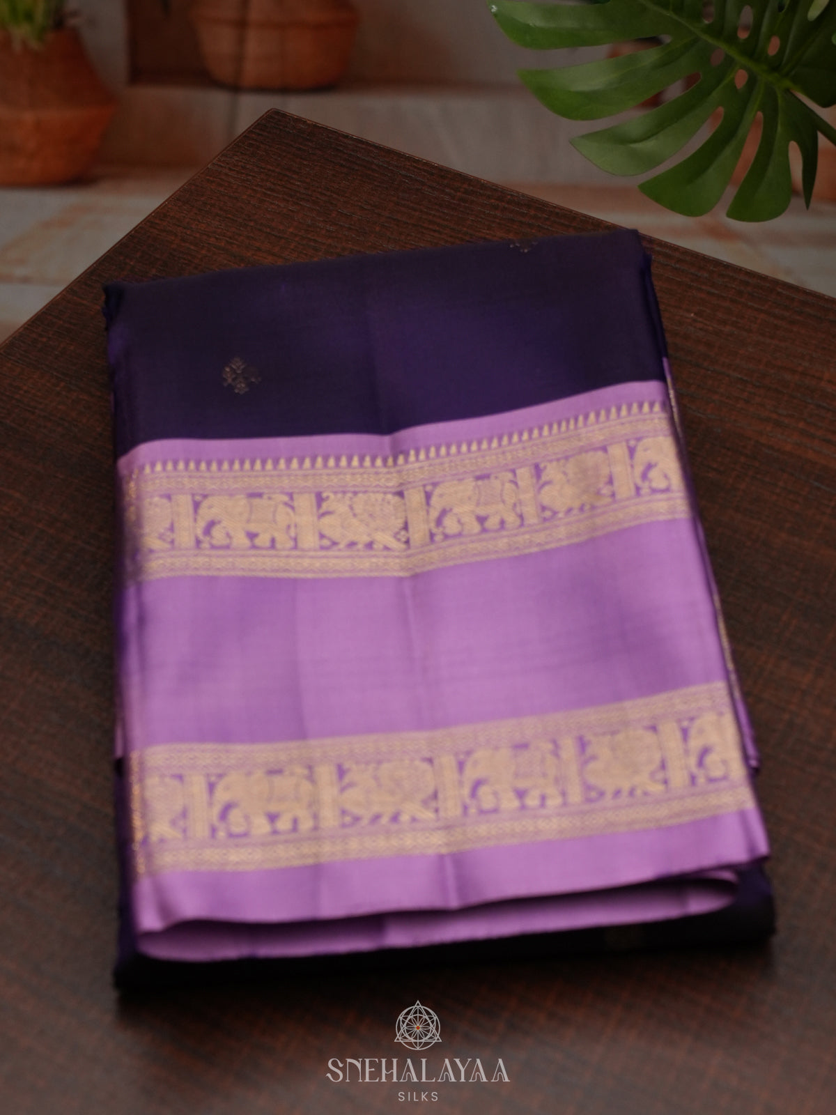 Purple Kanjivaram Silk Saree