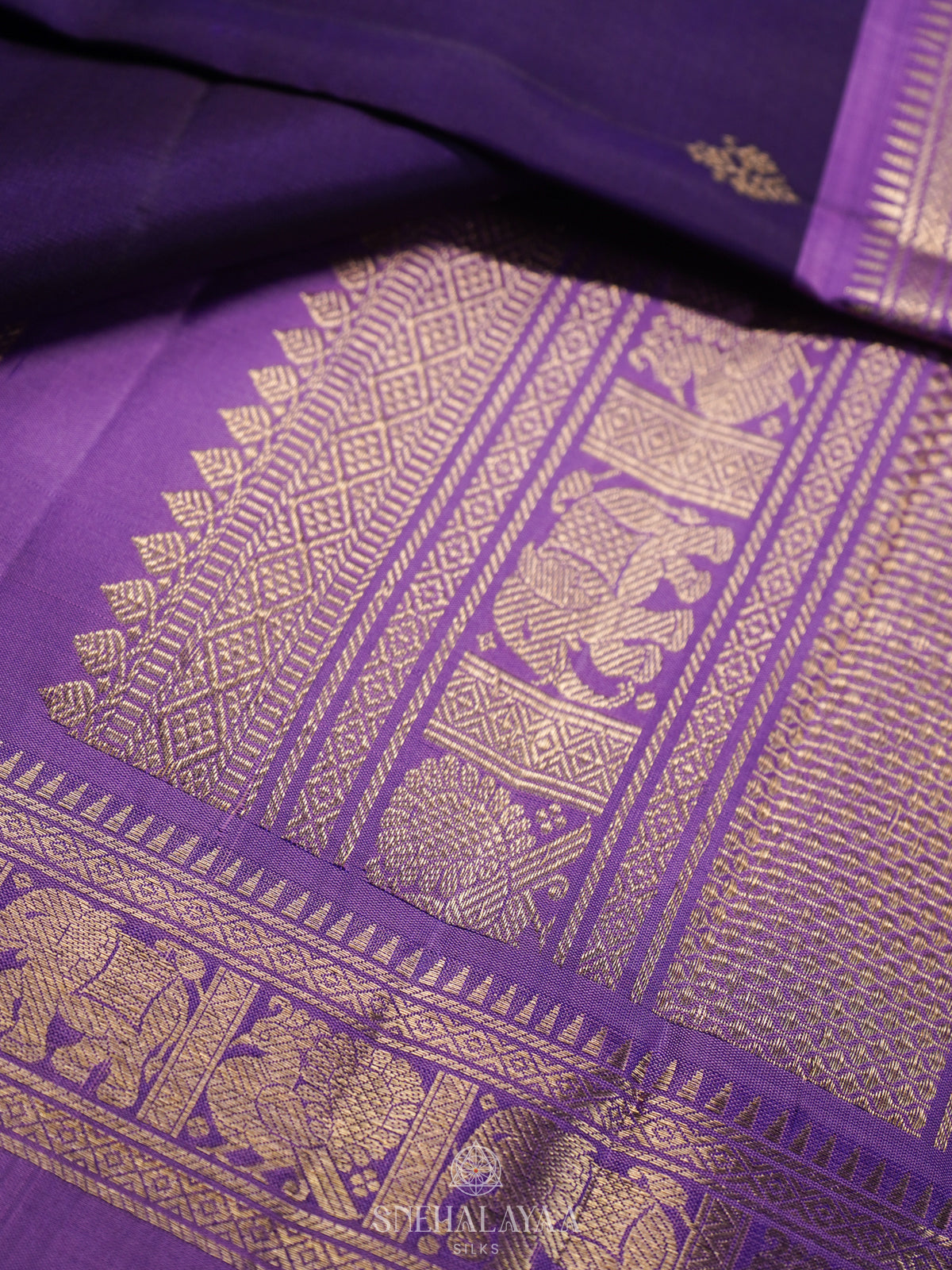 Purple Kanjivaram Silk Saree