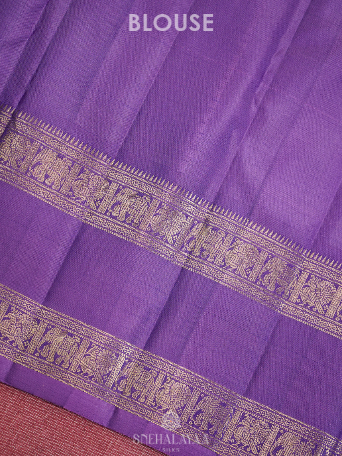 Purple Kanjivaram Silk Saree