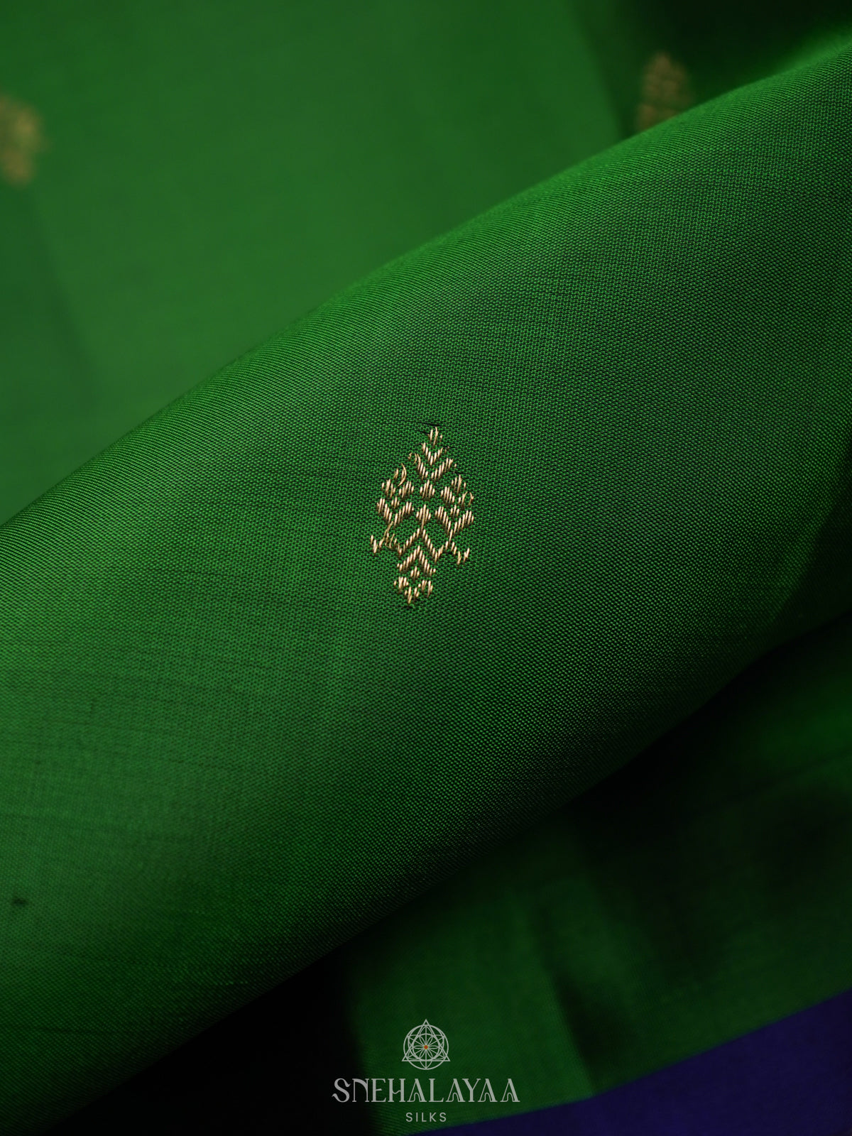 Emerald Green Kanjivaram Silk Saree