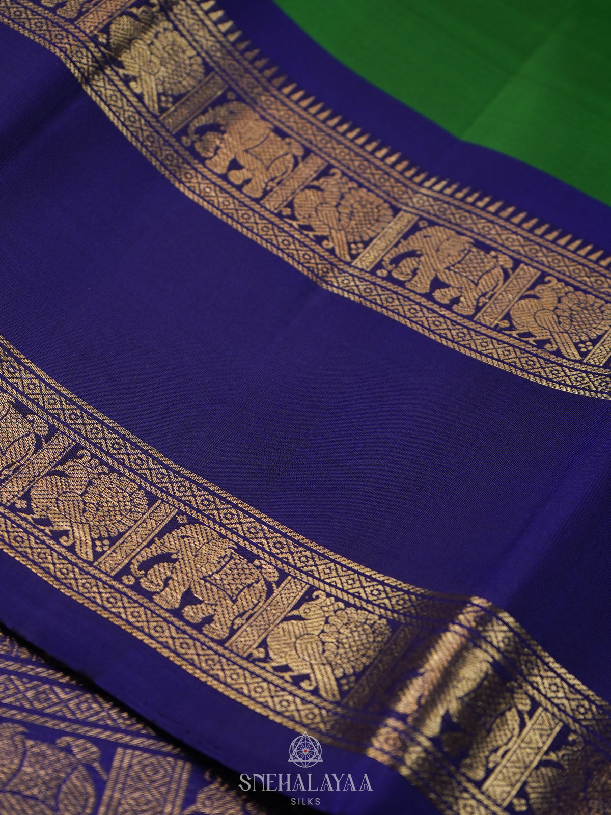 Emerald Green Kanjivaram Silk Saree
