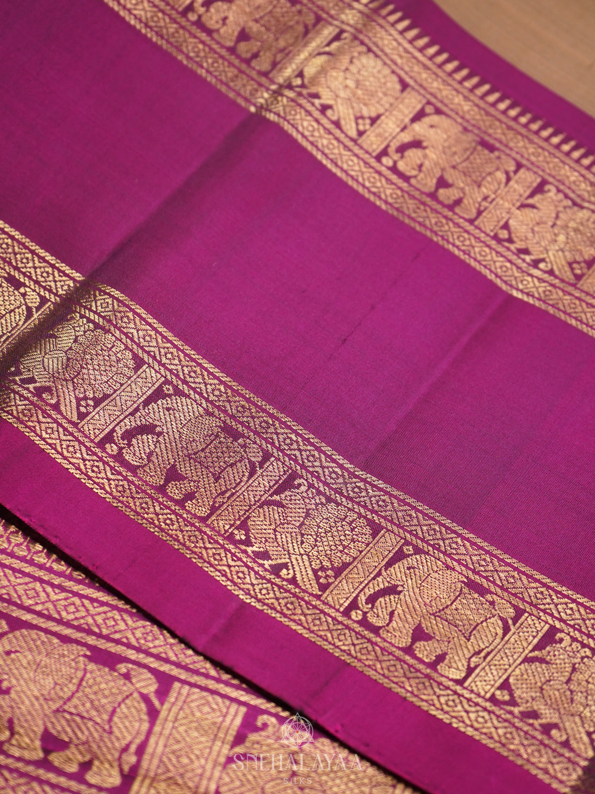 Gold Kanjivaram Silk Saree